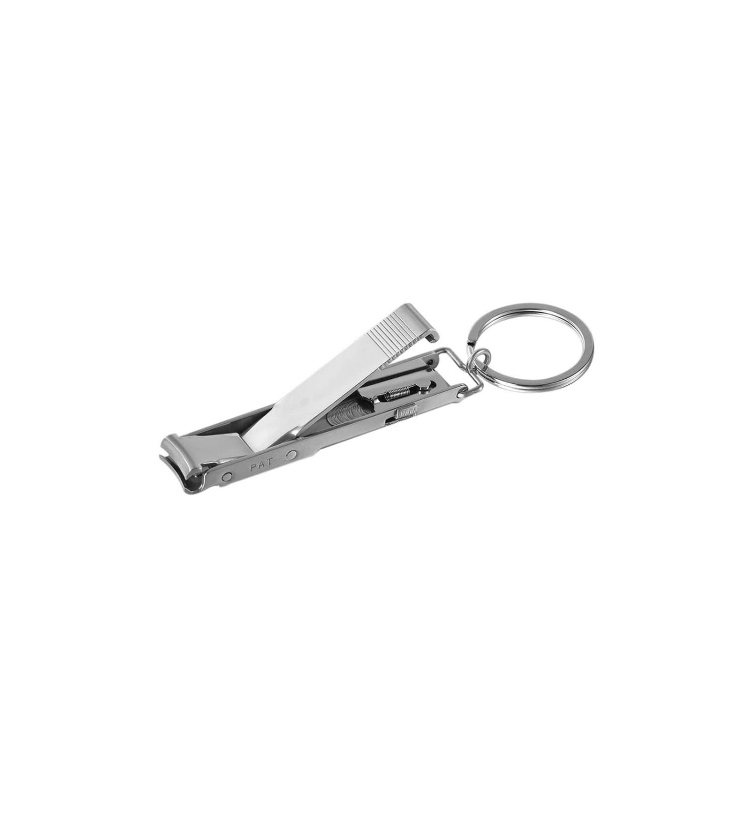 SVAASA Nail Clippers Stainless Steel Ultra-Thin Foldable Hand Toe Nail Clippers Cutter with Keychain Cutter Trimmer Silver Nail Art Tool Key Ring - Buy Online on GoSupps.com
