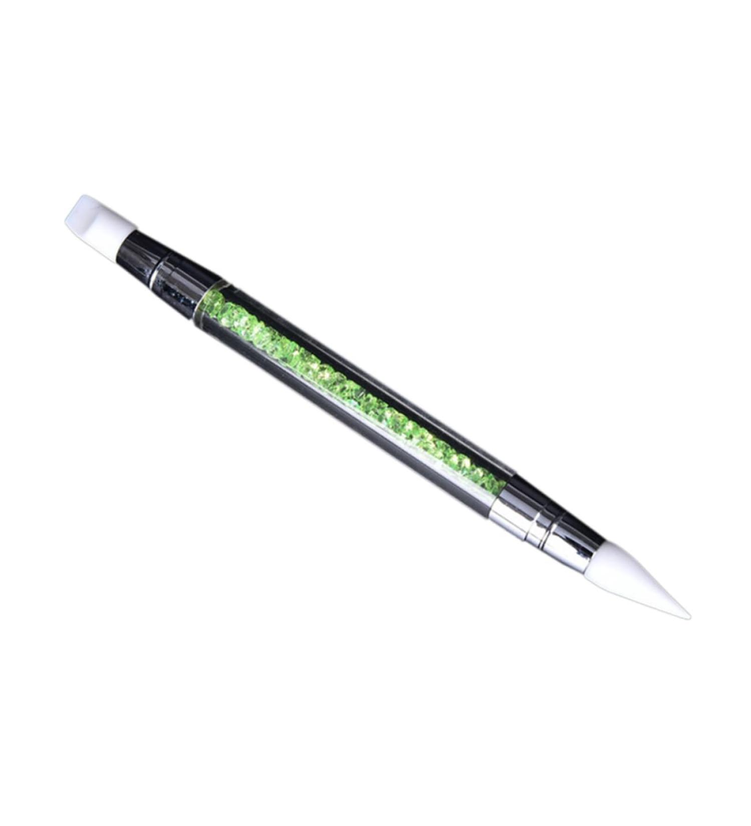 minkissy Car nail nail tool silicone head nail pen nail art carving Manicure tools double head embossing pen Marble Travel Bag medium Green - Buy Online on GoSupps.com