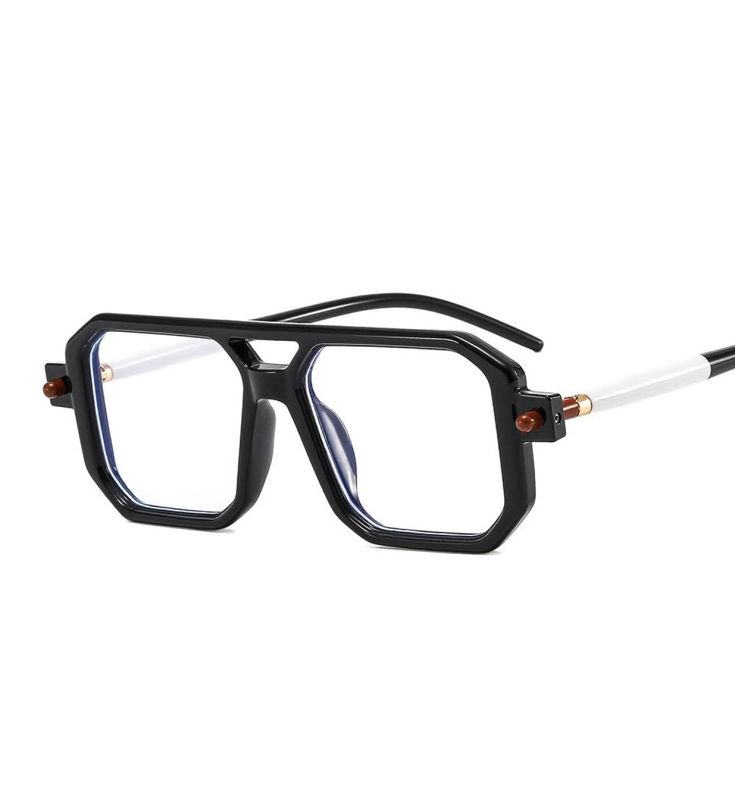 Shop Stylish Blue Light Blocking Aviator Glasses | Anti Eyestrain Square Readers +300 - Buy Online on GoSupps.com