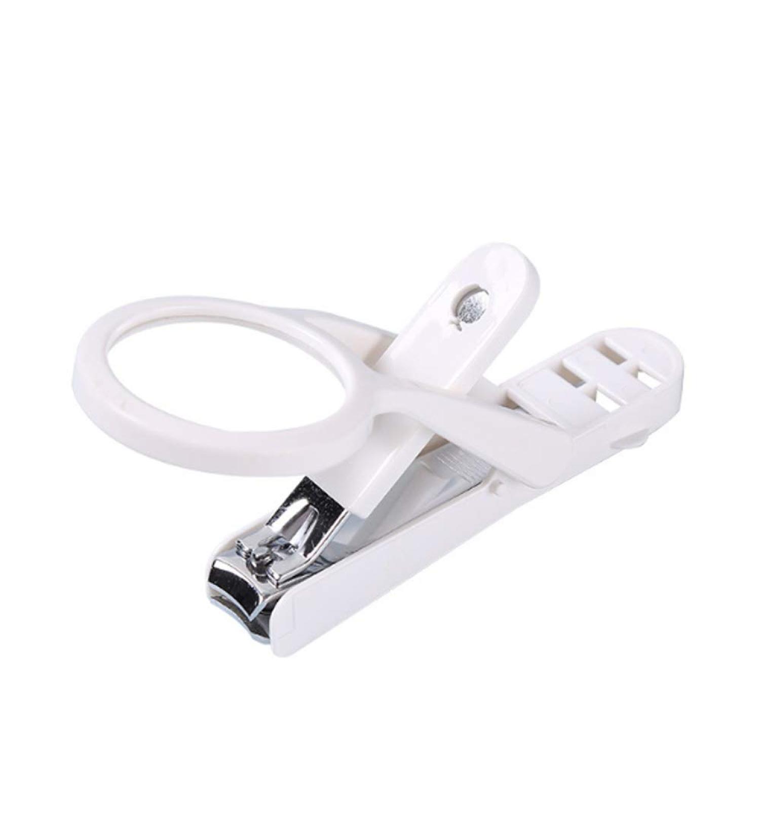 UNbit Nail Clipper Adult Nail Clippers Plastic/Carbon Steel White Nail Clippers 13 * 4.2 * 1.7CM Function Magnifying Glass Nail Clippers Can Rotate - Buy Online on GoSupps.com