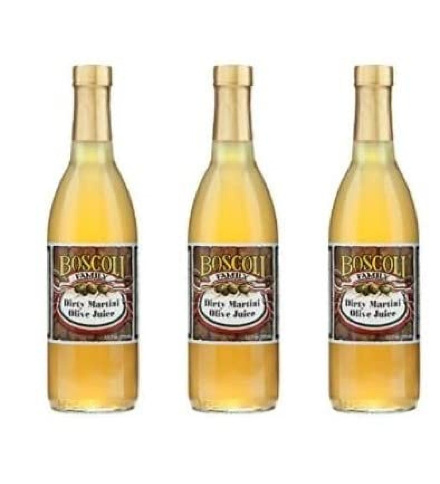 Boscoli Dirty Martini Olive Juice - 12.7 oz (Pack of 3) | Premium Cocktail Mixer - Buy Online on GoSupps.com