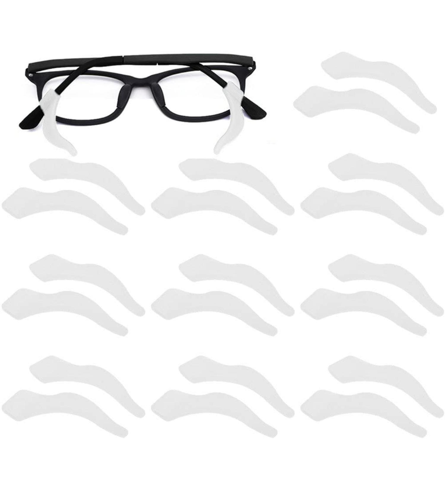 Vepoty Glasses Retainer - 10 Pairs Non-Slip Silicone Ear Grips for Eyewear | Soft Temple Holders in White - Ideal for Secure Fit & Comfort - Buy Online on GoSupps.com