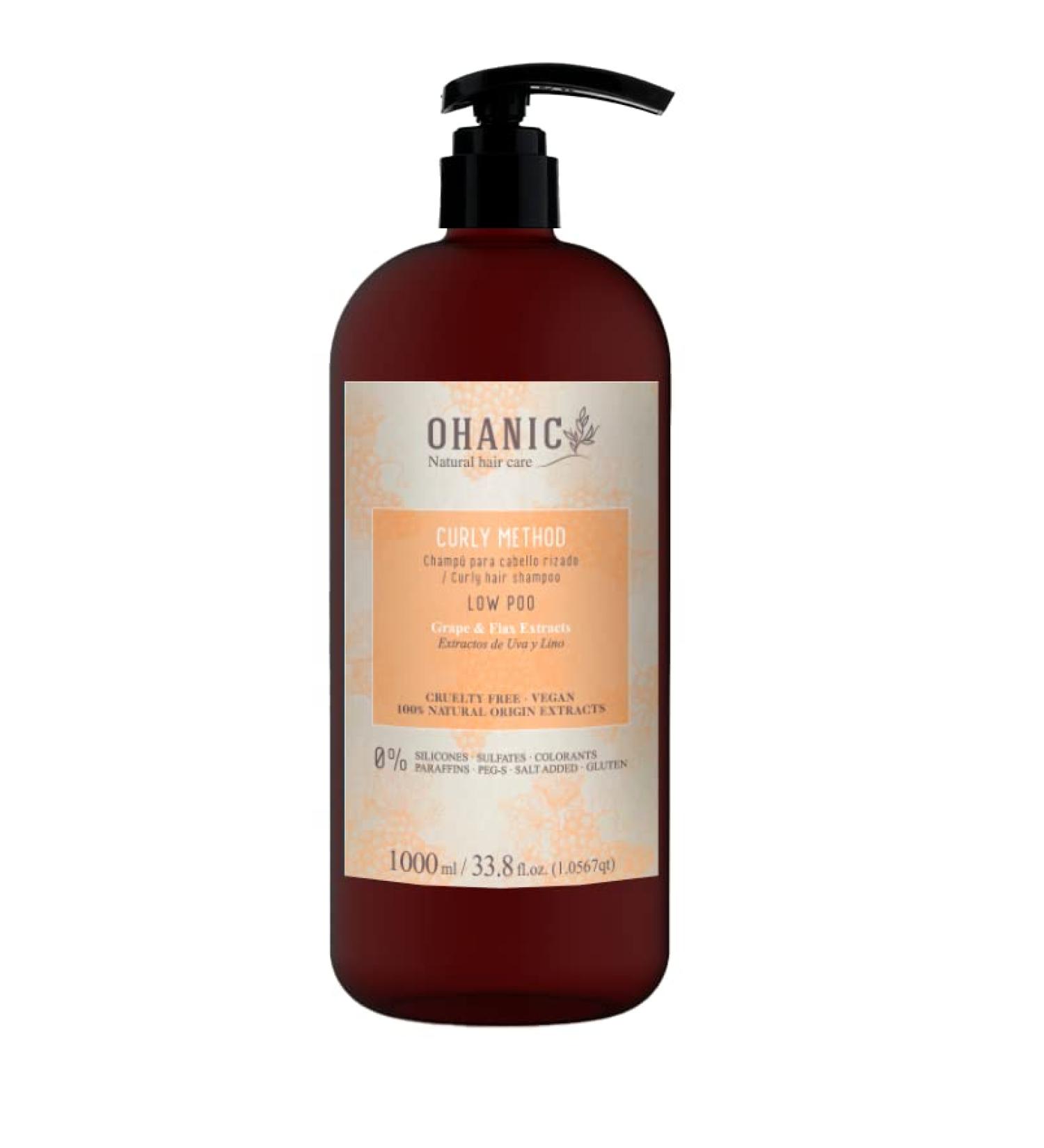 OHANIC Curly Method (1000) Shampoing cheveux boucles professionnel. Vegan and cruelty free. Sans sulfate. Soin des cheveux boucl s. Aux extraits de raisin et de lin. - Buy Online on GoSupps.com