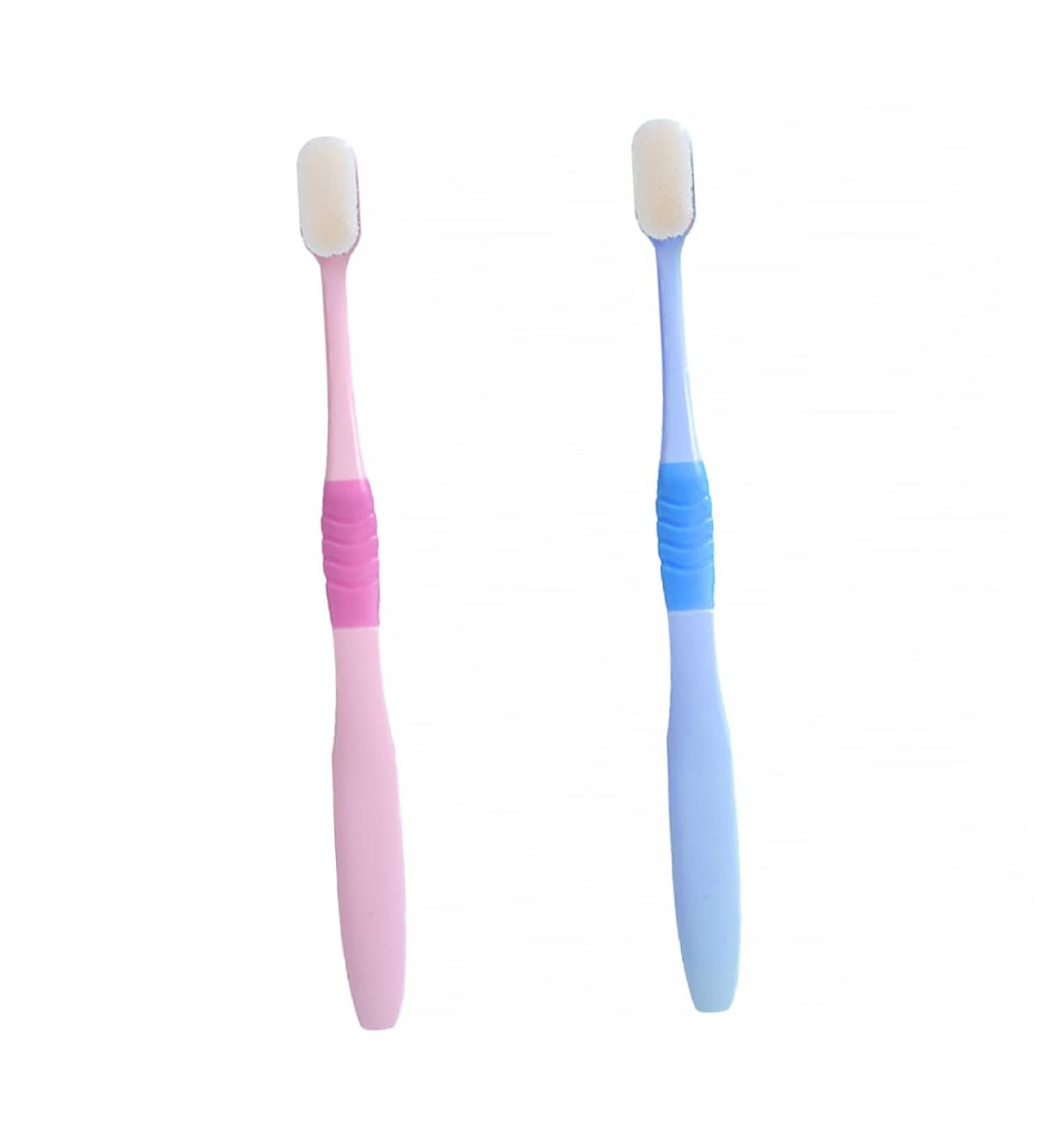 Plafope Couples Soft Toothbrush Set - 2 Extra Gentle Adult Toothbrushes for Optimal Gum Care - Buy Online on GoSupps.com