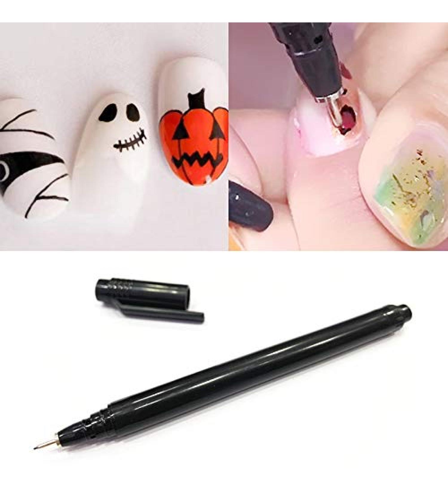 1 Piece Nail Art Graffiti Pencil - Waterproof DIY Manicure Tool for Flower Patterns & Fine Details - Buy Online on GoSupps.com