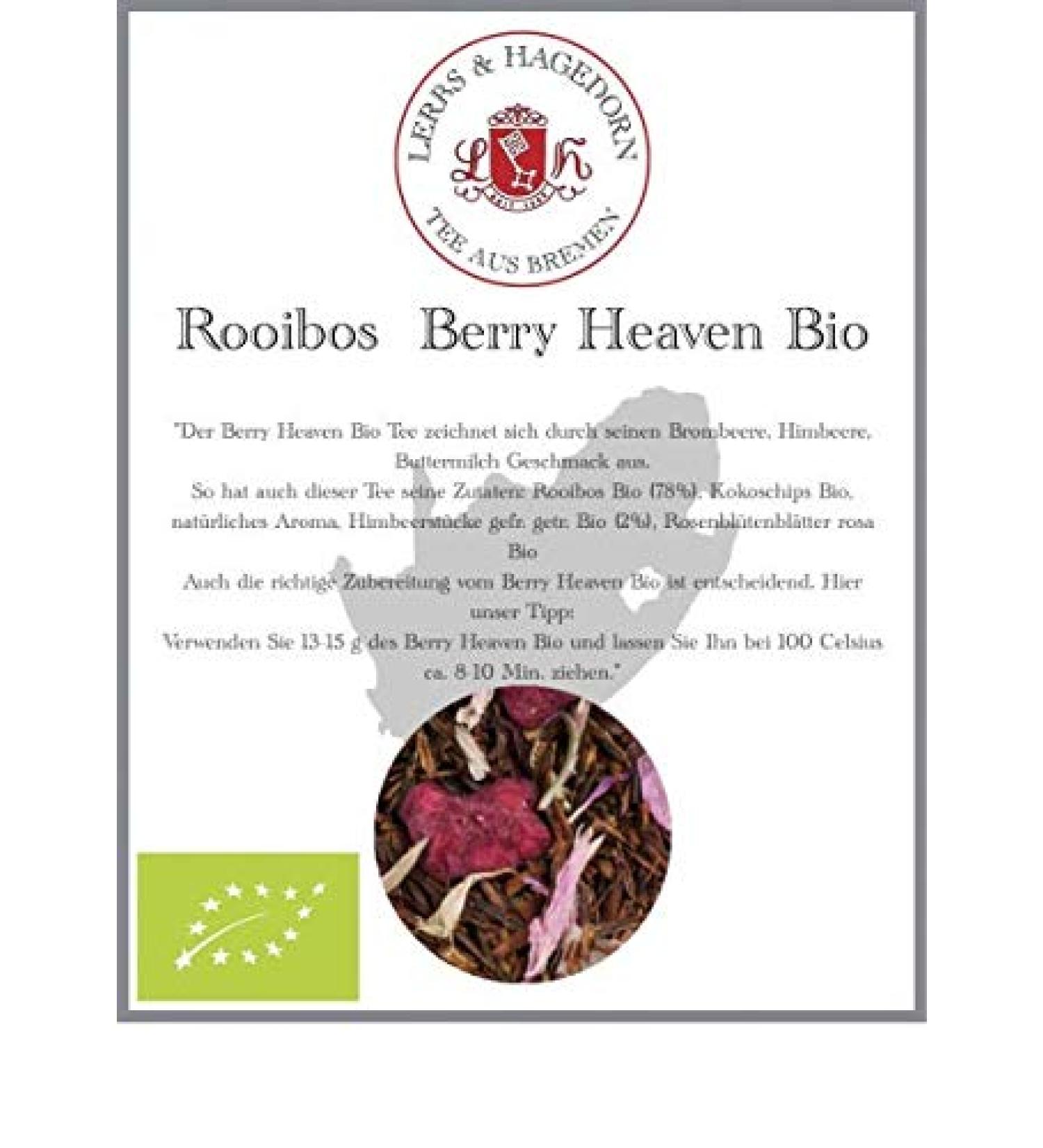  Lerbs & Hagedorn Rooibos Berry Heaven Bio 1 kg - Buy Online on GoSupps.com