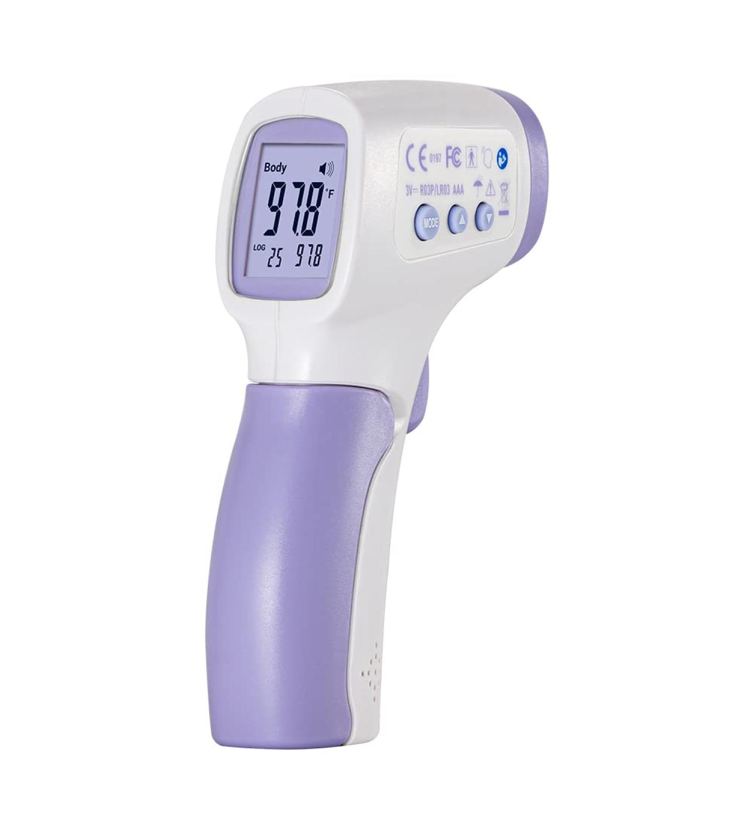 CEM DT-8806 FDA CE Forehead Thermometer for Adults - No Touch, Instant Reading, Medical Grade, Large LED Digits - Quiet Vibration Feedback - Buy Online on GoSupps.com