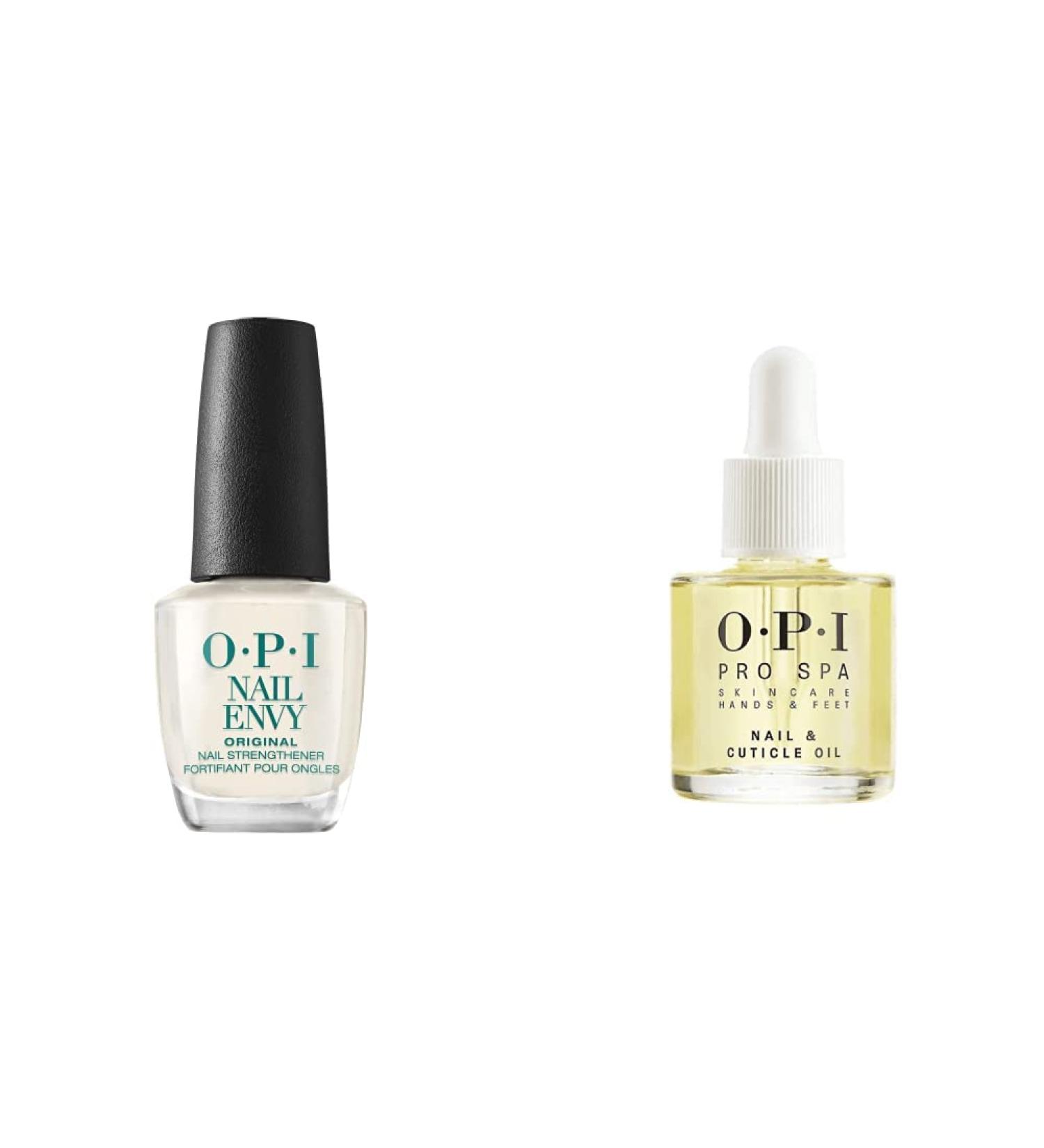 OPI Nail Envy Nail Strengthener & ProSpa Cuticle Oil Bundle - Buy Online on GoSupps.com