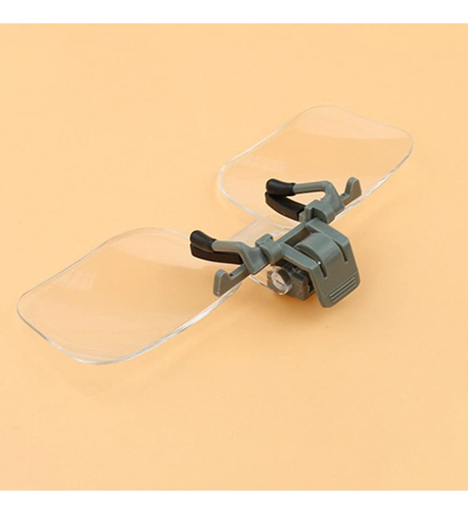Magnifying Glass Acrylic Folding Glasses Clip on Magnifying Lens Flip Loupe Glass Style Handsfree Precise Head Loupe Glasses Magnifiers - Buy Online on GoSupps.com