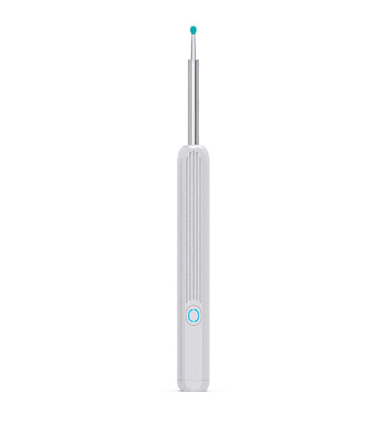 Smart Visual Ear Wax Removal Tool - LED Otoscope Endoscope Ear Cleaner for Visible Wax Elimination & Ear Health Care - White - Buy Online on GoSupps.com