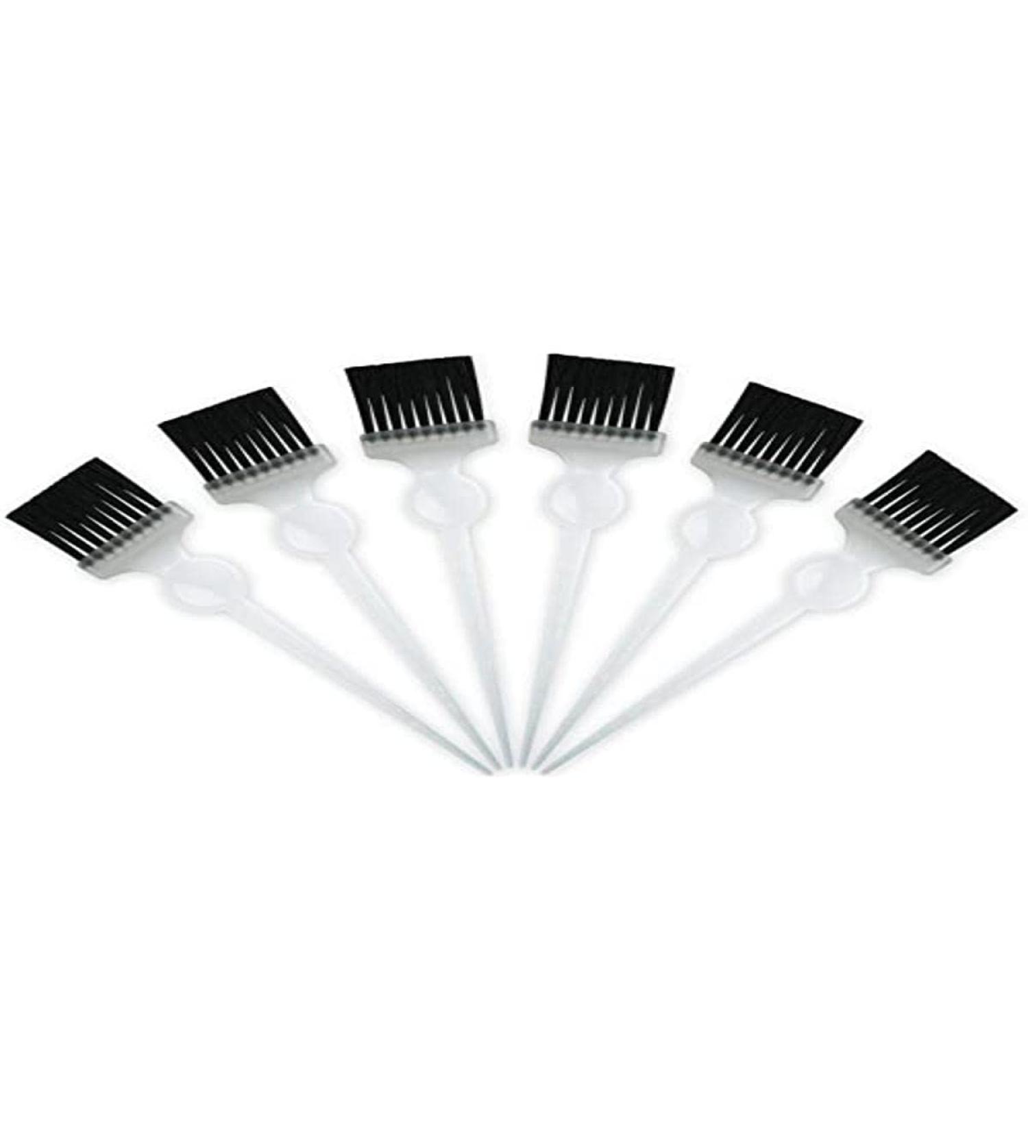 Termix Soft Black Fiber Color Tinting Brush Transparent Small Set of 6