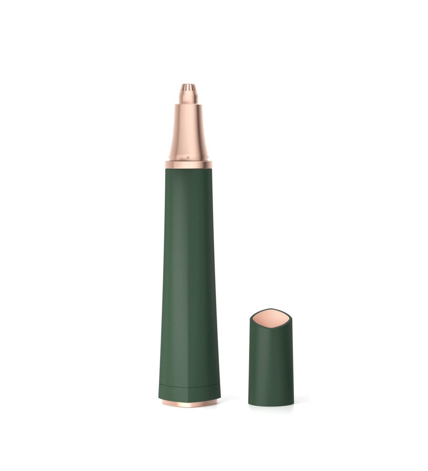 OUSIKA Nose Hair Trimmer - Electric Waterproof Facial Epilator for Painless Hair Removal | Professional Ear & Nose Hair Trimmer for Women - Easy to Clean & Travel-Friendly (Color: Green - Buy Online on GoSupps.com