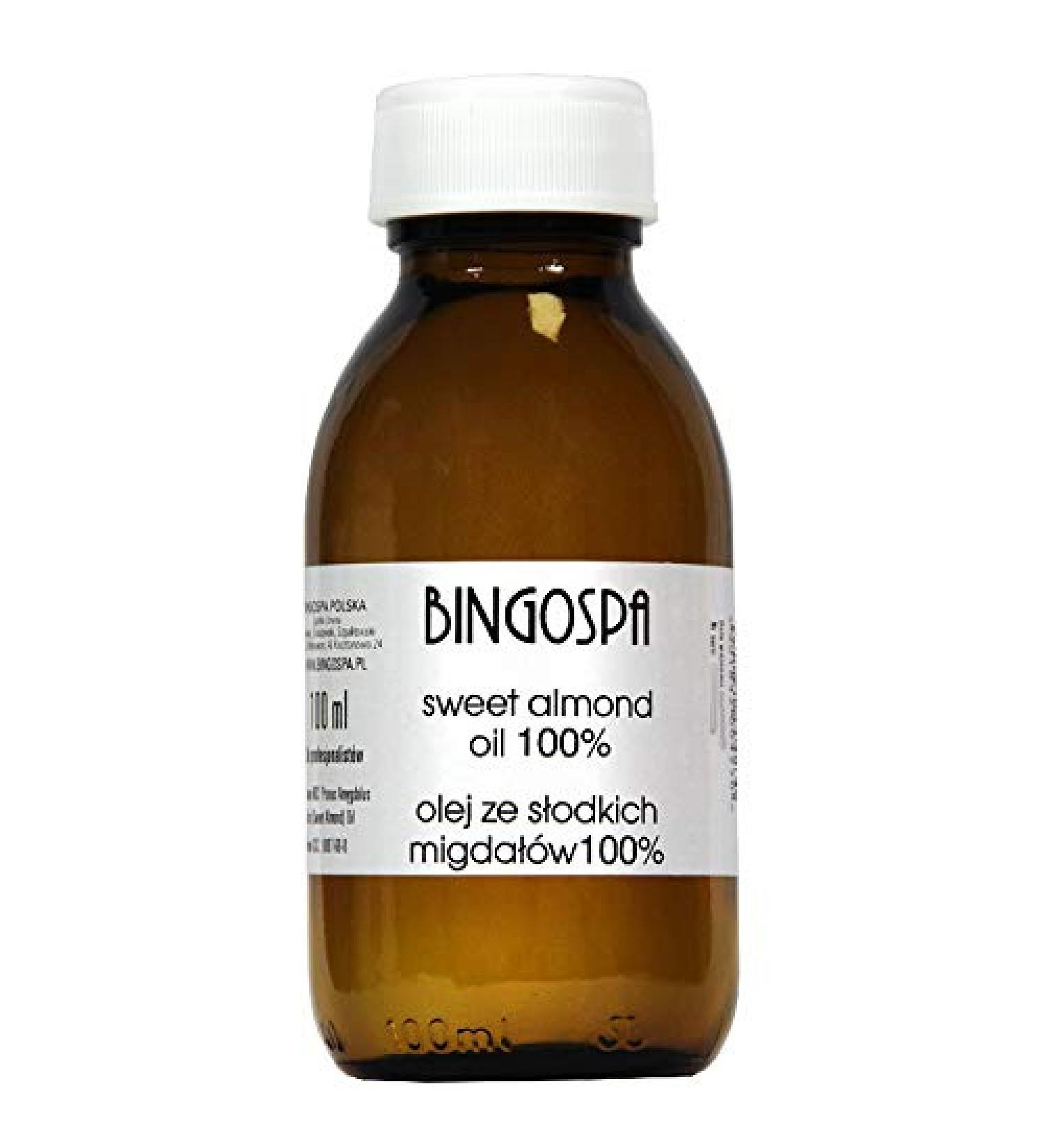 BingoSpa BINGOSPA Sweet Almond Oil for Mouth Wrinkles Eye Pockets Stretch Marks Skin Care Newborn Milk Spicy Psoriasis 100ml