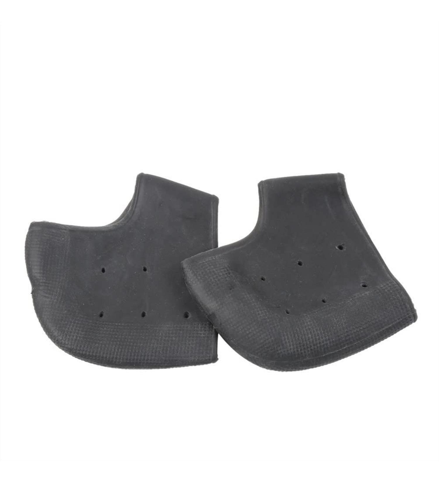 Inserts Heel Cushion Pads SEBS Heel Cups for Heel Pains Anti-wear Foot Adult Breathable Daily for Heel Spurs and Heal Dry Cracked Heels(Perforated Black Medium)