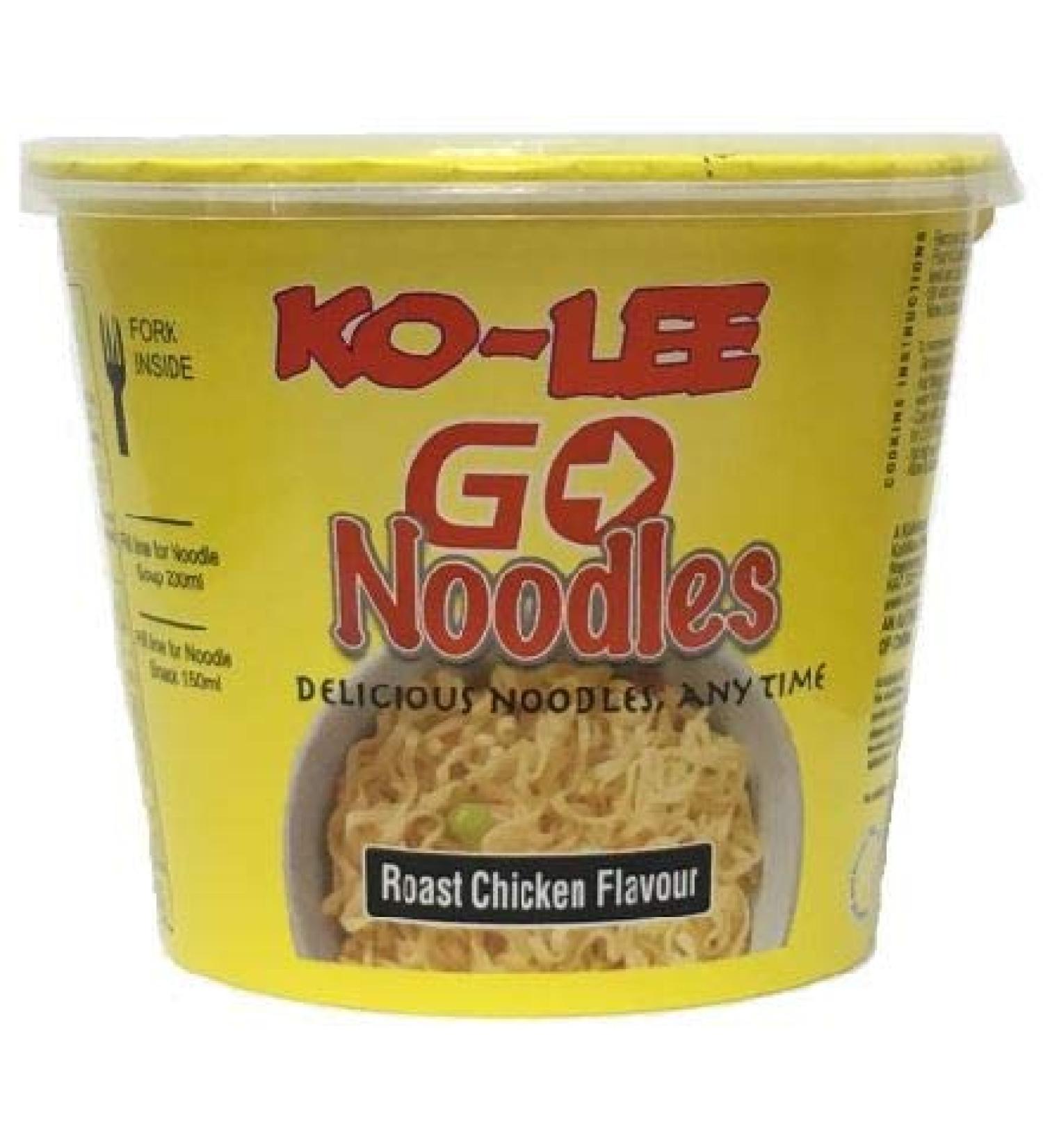 Ko-Lee Go Cup Noodles Roast Chicken - 65g - Pack of 4