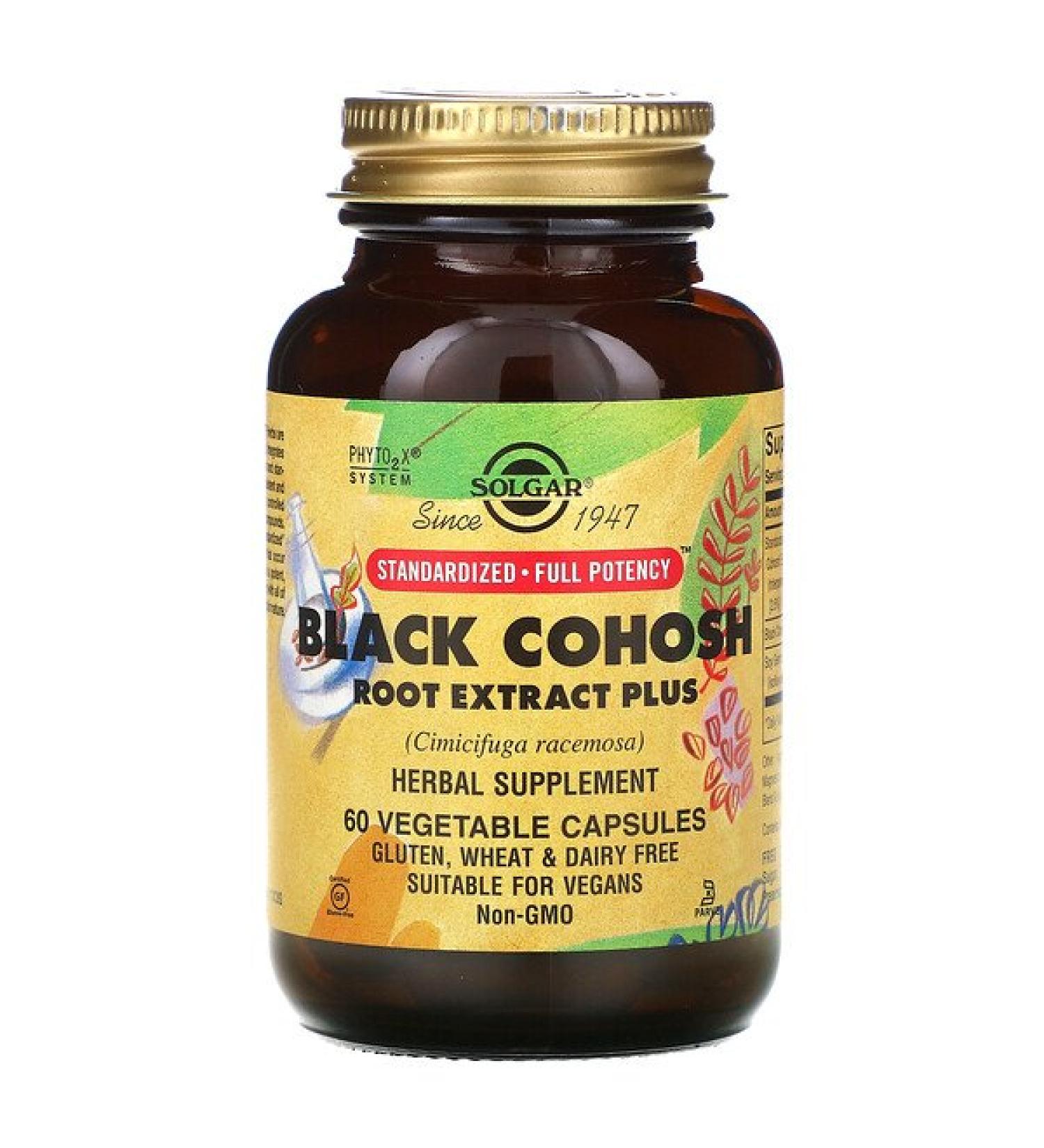 Solgar Black Cohosh Root Extract Plus 60 Vegetable Capsules