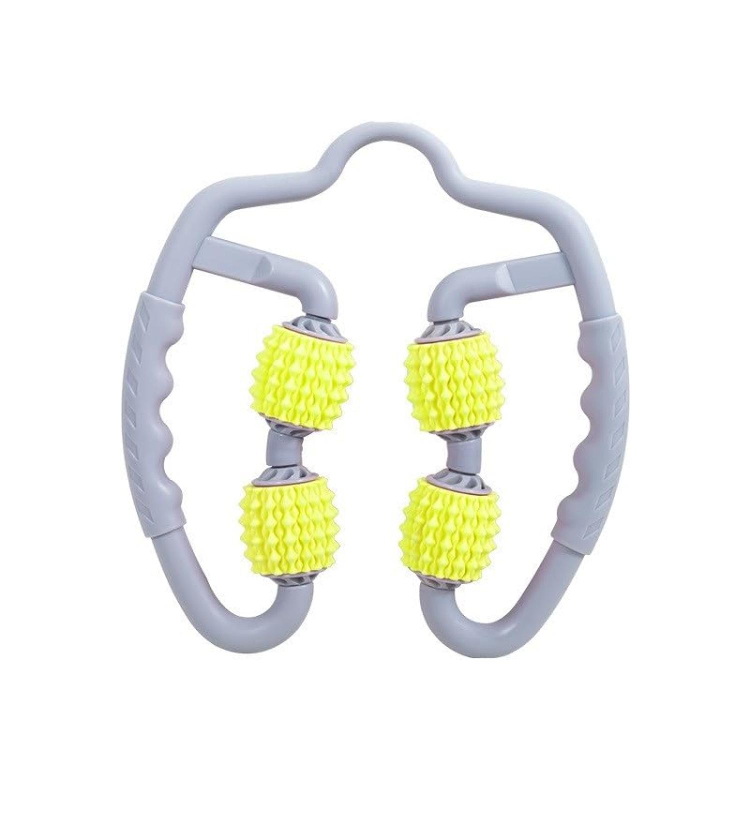 2xk-Nov Anti-Cellulite Massage Roller - Deep Muscle Tissue Relief & Relaxation for Arms Neck & Legs (Yellow) - International Shipping Available - Buy Online on GoSupps.com