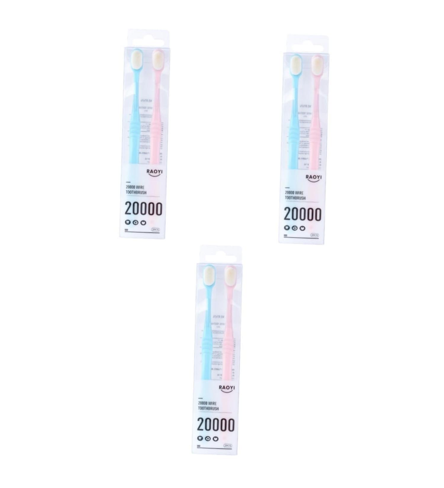 Gleavi 6 STK Charcoal Bulk Toothbrushes - Travel-Friendly Nylon Brushes for Moms & Kids - Buy Online on GoSupps.com