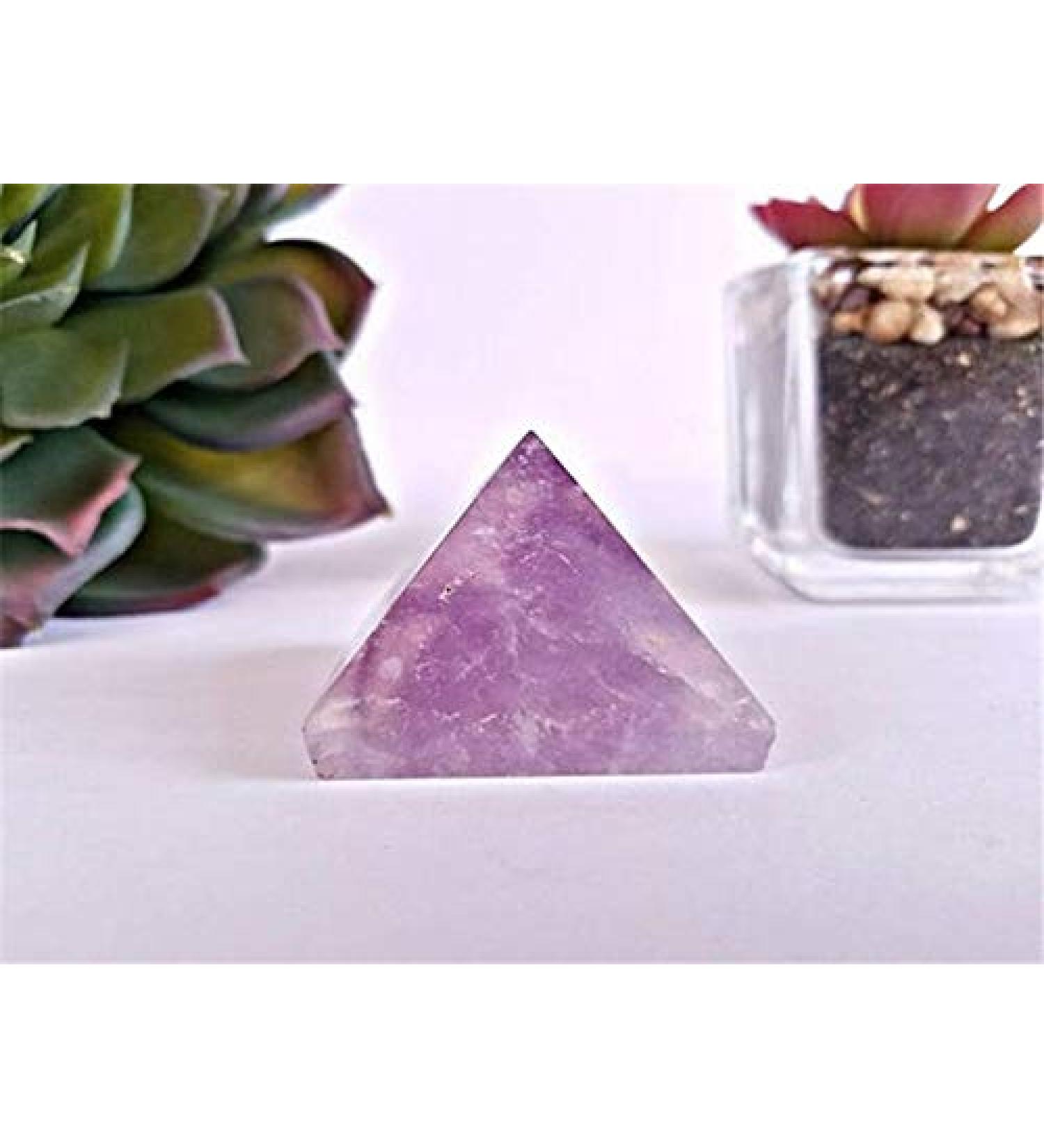 Small Piece Natural Amethyst Quartz Crystal Pyramid Reiki gem Stone Purple Amethyst Crystal Pyramid wolesale Obelisk - Buy Online on GoSupps.com