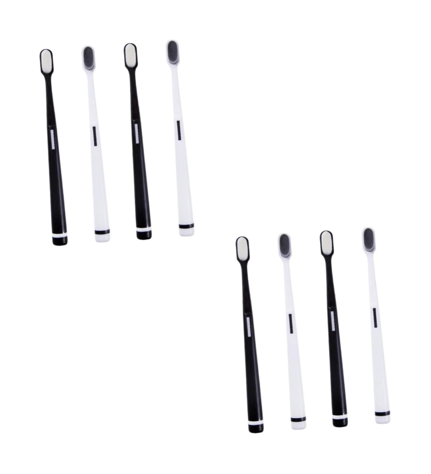 Mobestech 8pcs Wangan Hair Toothbrush Cleaning Brush - Soft Fur Oral Care Tool for New Mothers | International Shipping - Buy Online on GoSupps.com