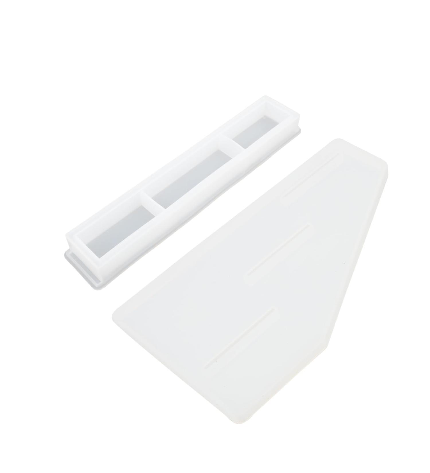 STOBOK 2pcs Cast Making Case Epoxy Diy Crystal Silicone Storage Mold Resin Rack Lipstick White 8x14cm - Buy Online on GoSupps.com