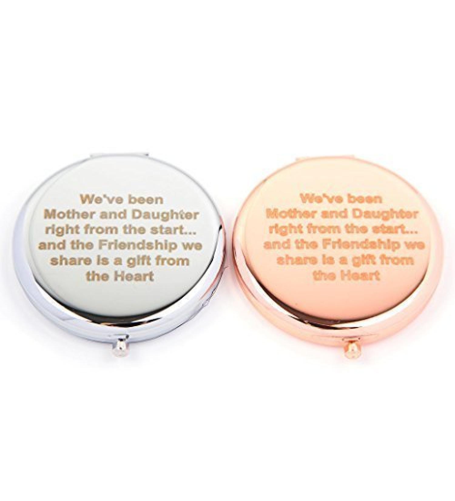Slogan Compact Mirror - We've Been Mother & Daughter (Silver)