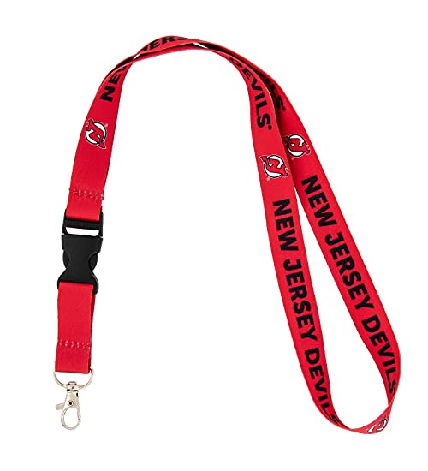 New Jersey Devils NHL Car Keys ID Badge Holder Lanyard - Red - Buy Online on GoSupps.com