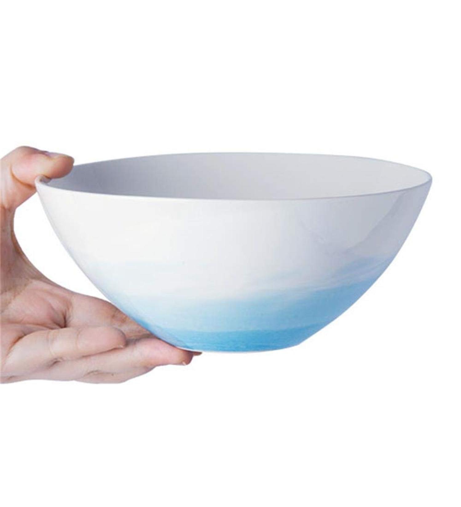 White Ceramics Bowl Tableware Rice Bowl Noodle Bowl Nordic Salad Bowl Simple Soup Bowl 2 Colors 2 Sizes Optional Kitchenware (Color : Blue Size : 17.2x7.2cm) 17.2x7.2cm Blue - Buy Online on GoSupps.com