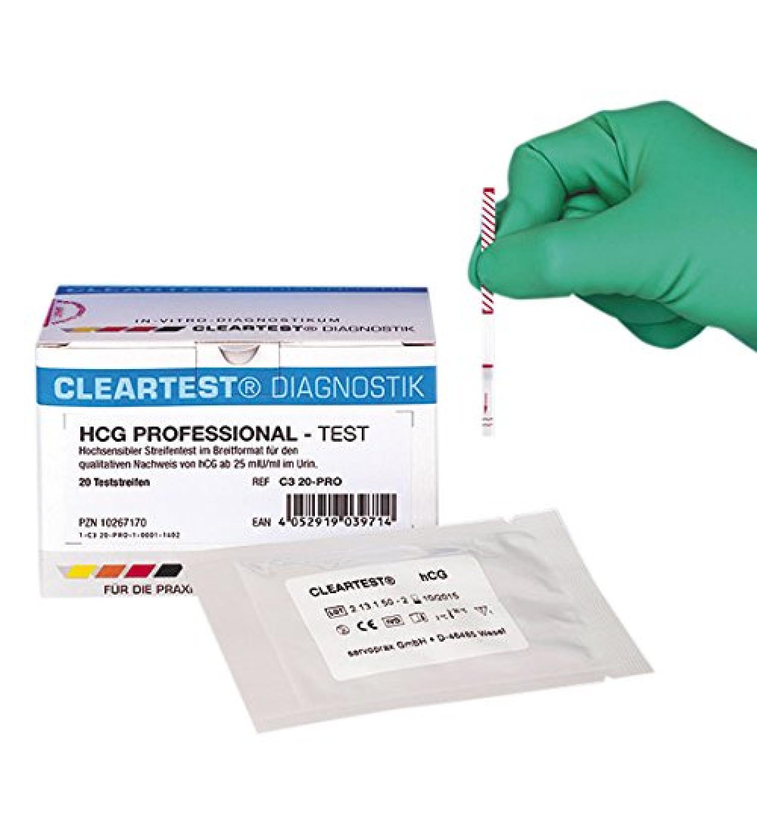 CLEARTEST 11544424 Professional HCG Pregnancy Test (Pack of 20)