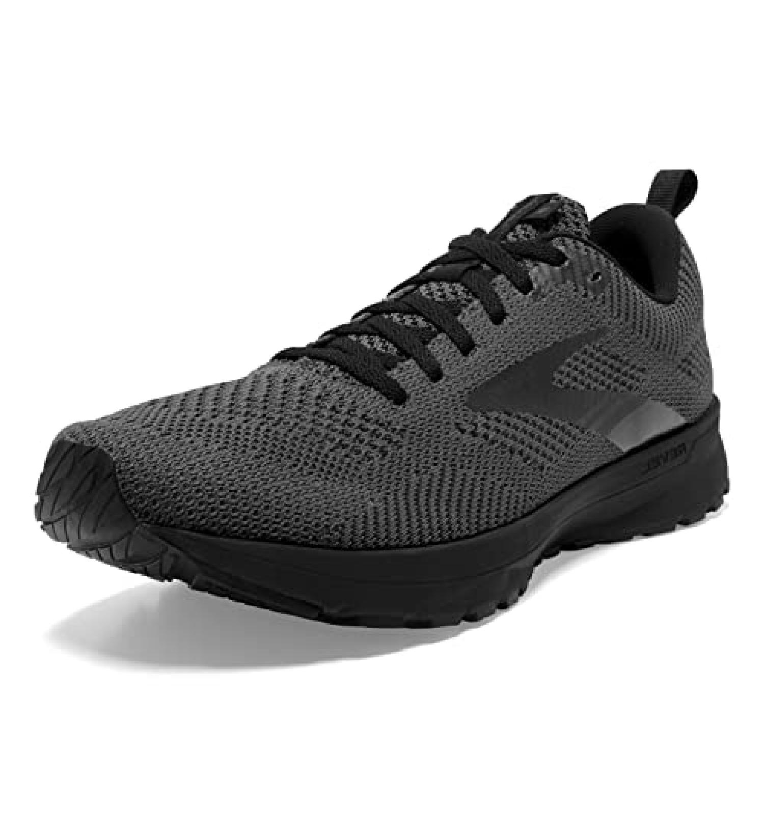 Brooks Men's Revel 5 Neutral Running Shoe Black/Ebony 9.5 - Buy Online on GoSupps.com