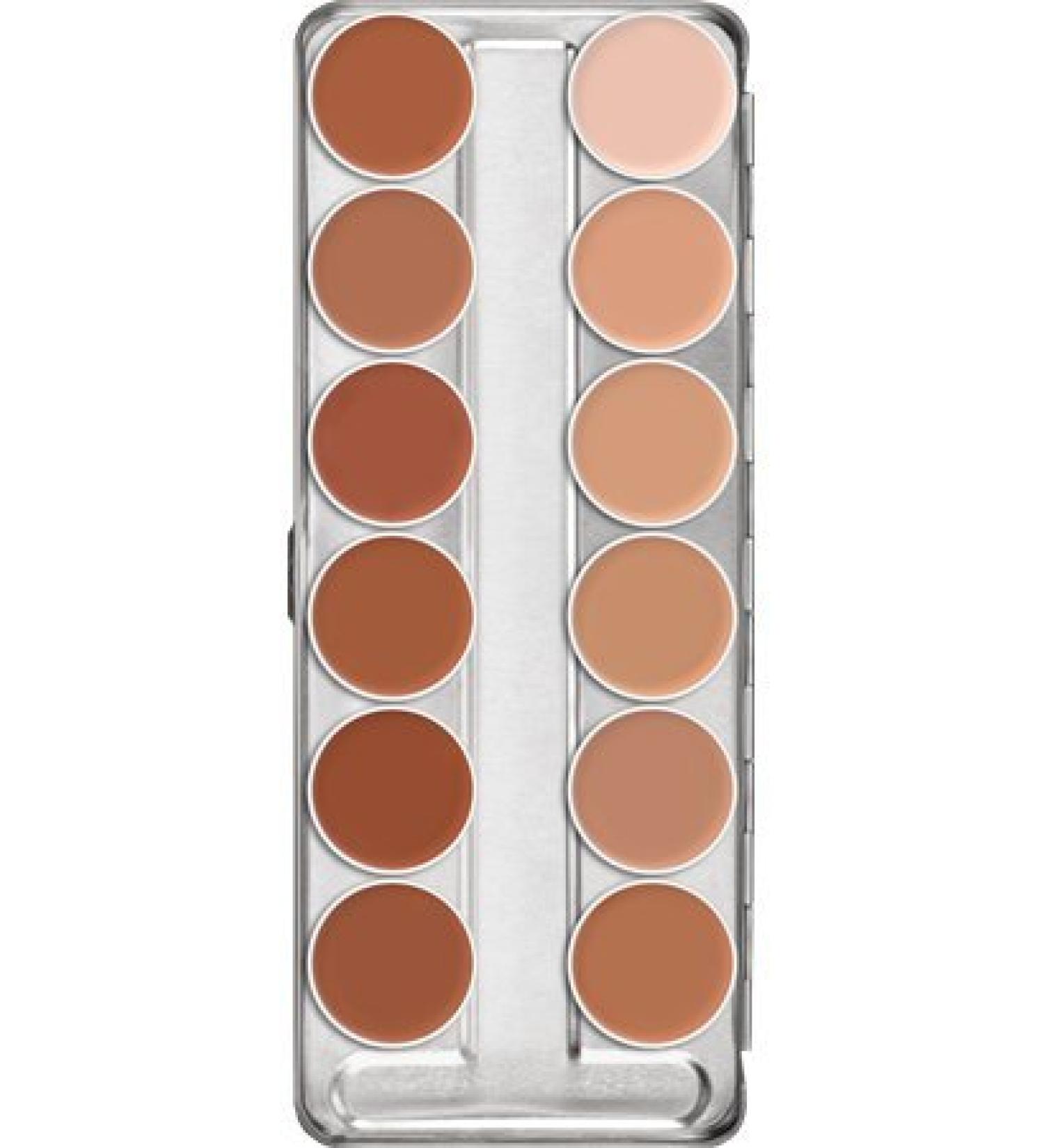 Kryolan 1004 Supracolor Palette 12 Colors (1W-12W)/(W)