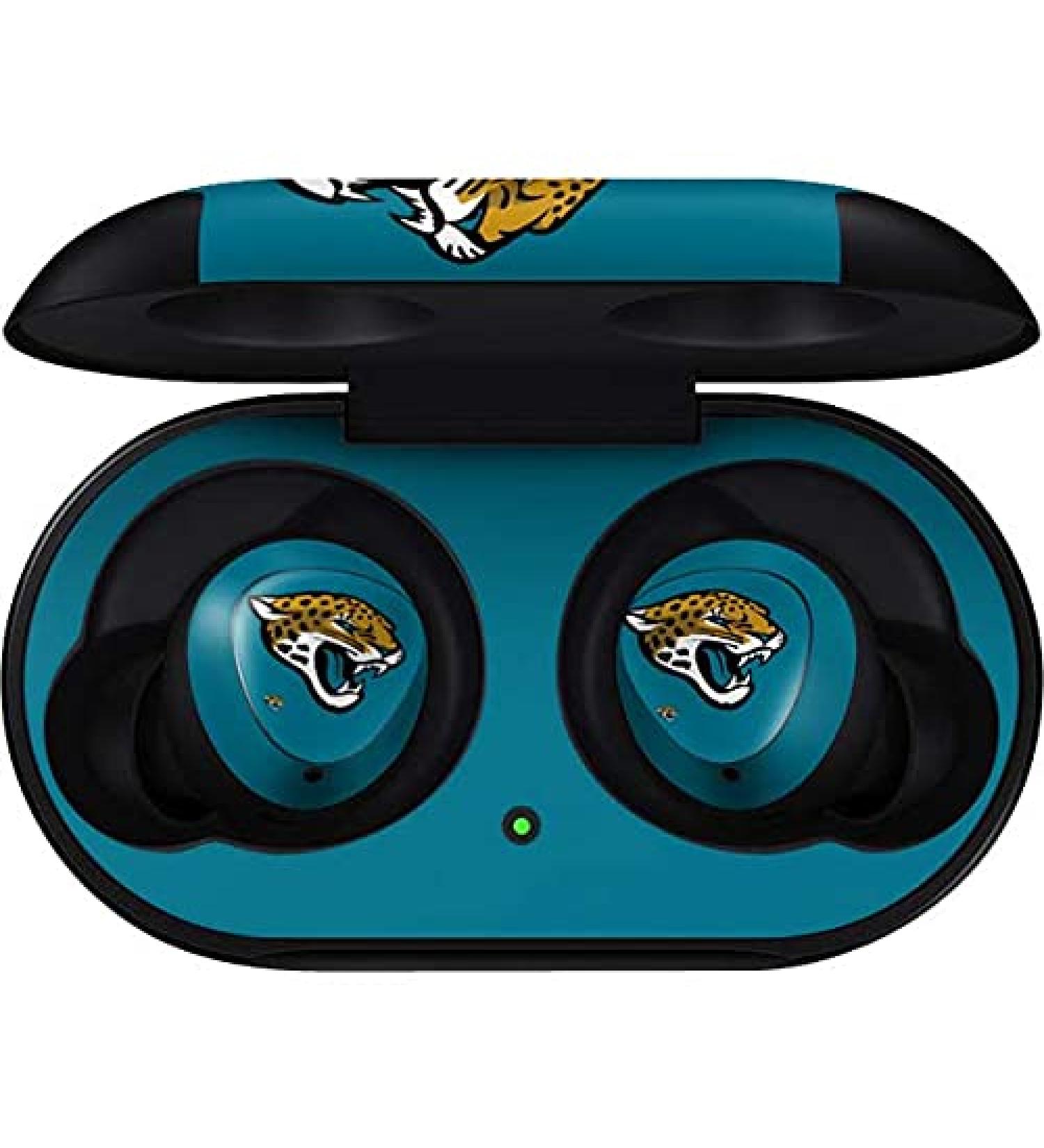Skinit Decal Audio Skin Compatible with Samsung Galaxy Buds - Officially Licensed NFL Jacksonville Jaguars Large Logo Design