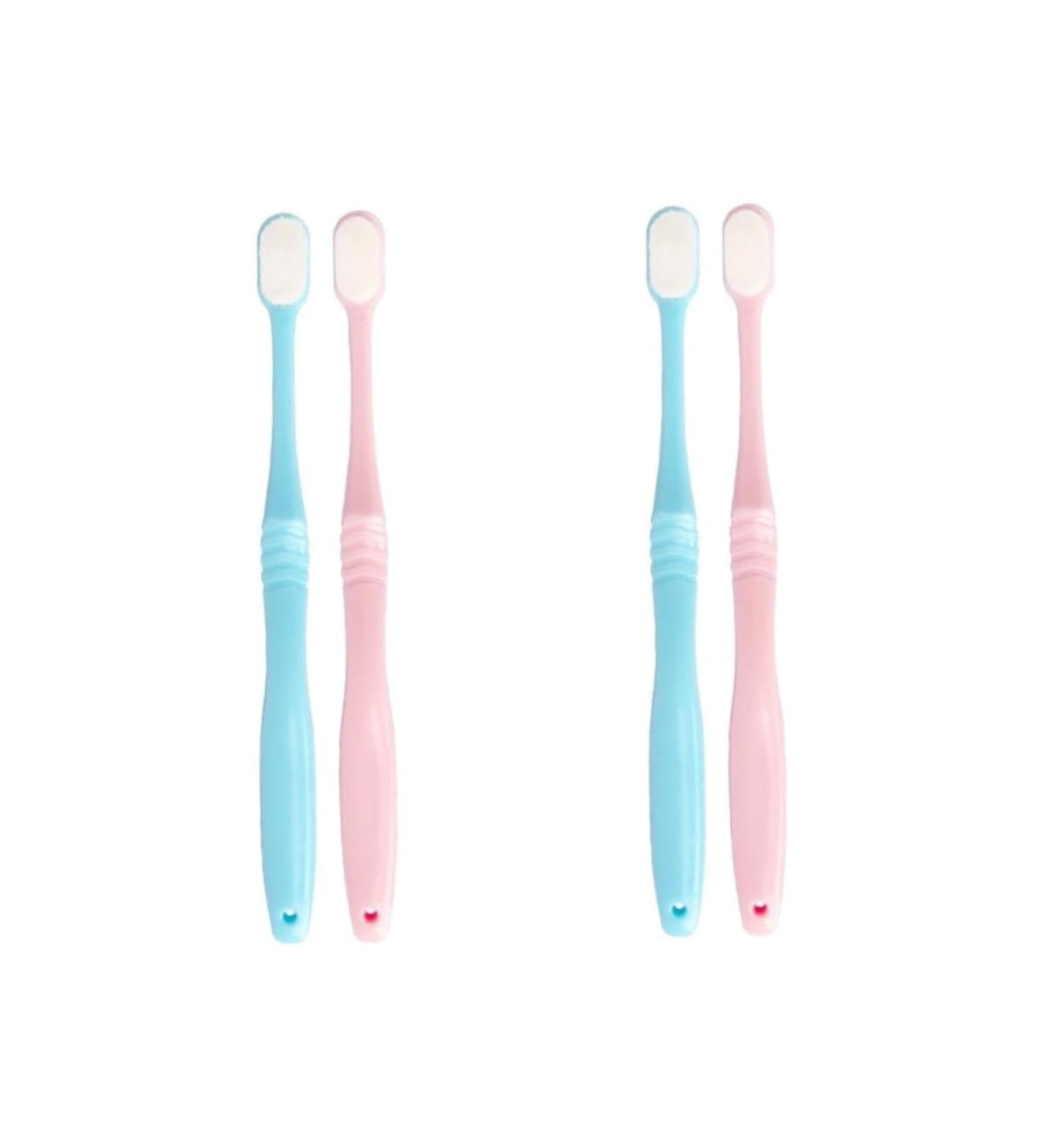 Minkissy 4-Piece Soft Bristle Charcoal Toothbrush Set for Oral Hygiene | Ideal Dental Accessories for Pregnant Women - Buy Online on GoSupps.com