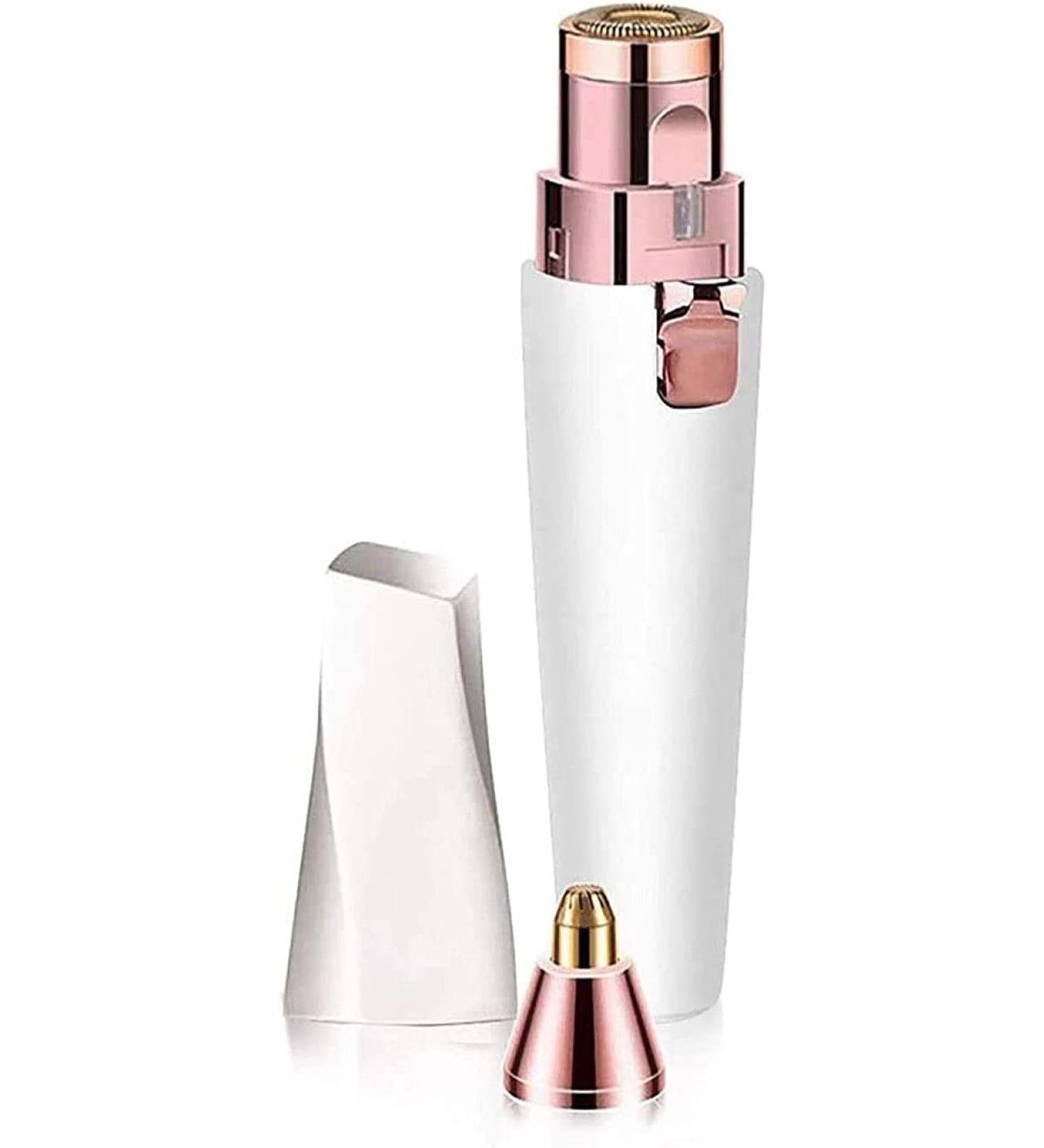 Professional USB Rechargeable Nose Hair Trimmer for Men & Women - Painless 2-in-1 Ear & Nose Hair Remover with Dual Edge Blades - Waterproof Design - Buy Online on GoSupps.com