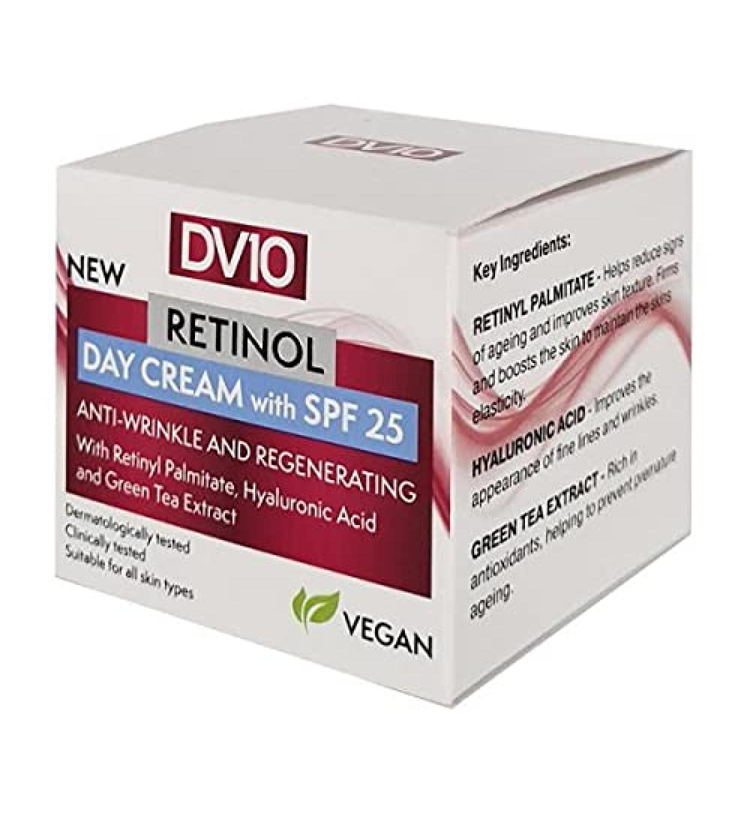 Derma V10 Retinol Day Cream With SPF25 50ml