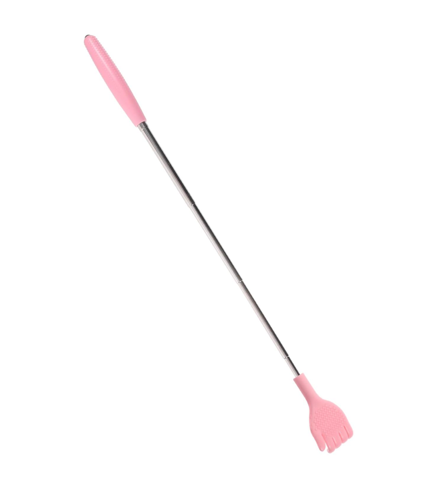 Beaupretty Long Handle Body Massage Device - Stainless Steel Back Scratch Massager for Ultimate Relaxation - Pink 20.5x4cm - Buy Online on GoSupps.com