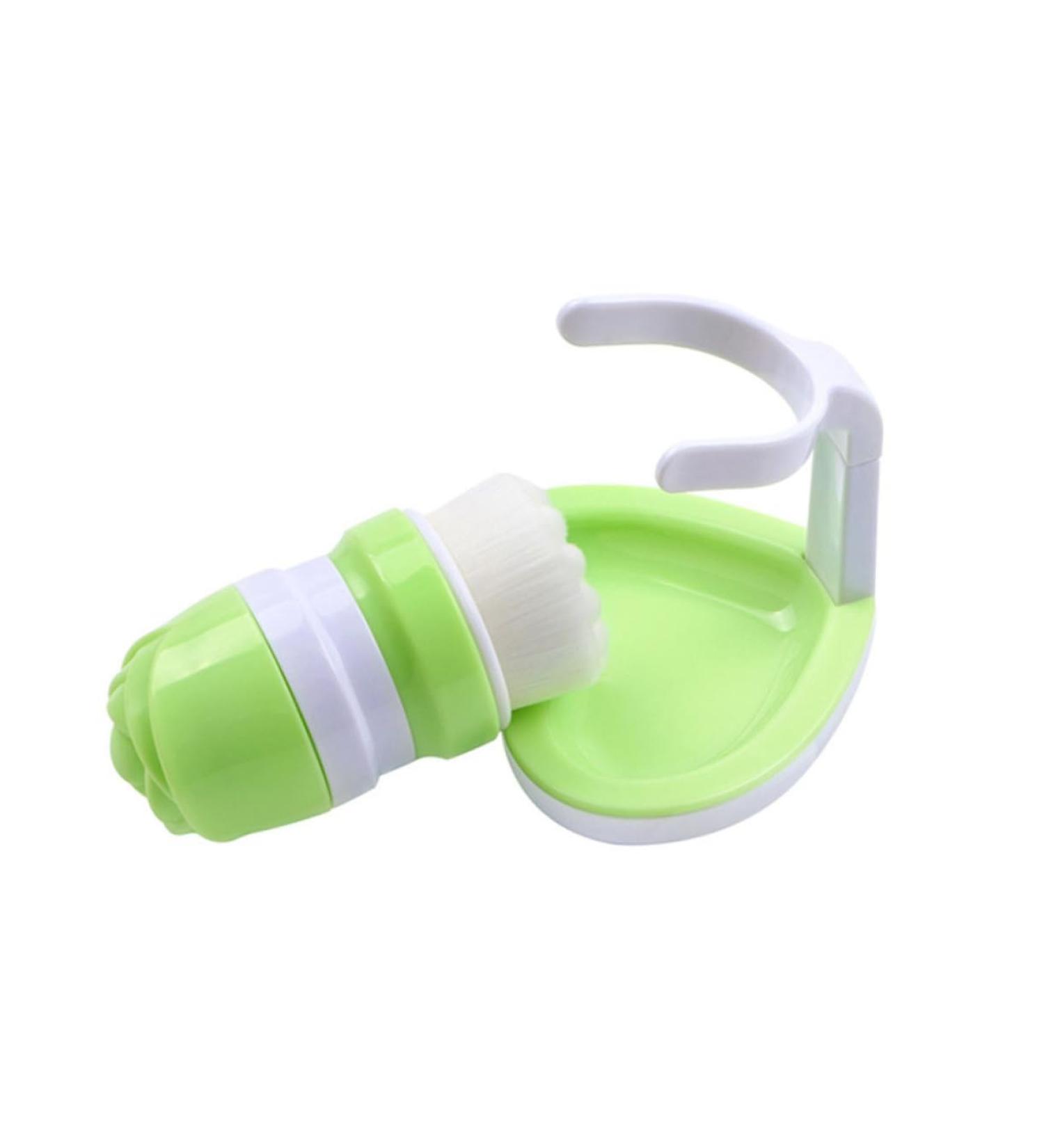 1pc Face Brush for Deep Cleansing - Manual Facial Massage & Scrub Brush with Loofah Rack - Perfect for All Skin Types - Buy Online on GoSupps.com