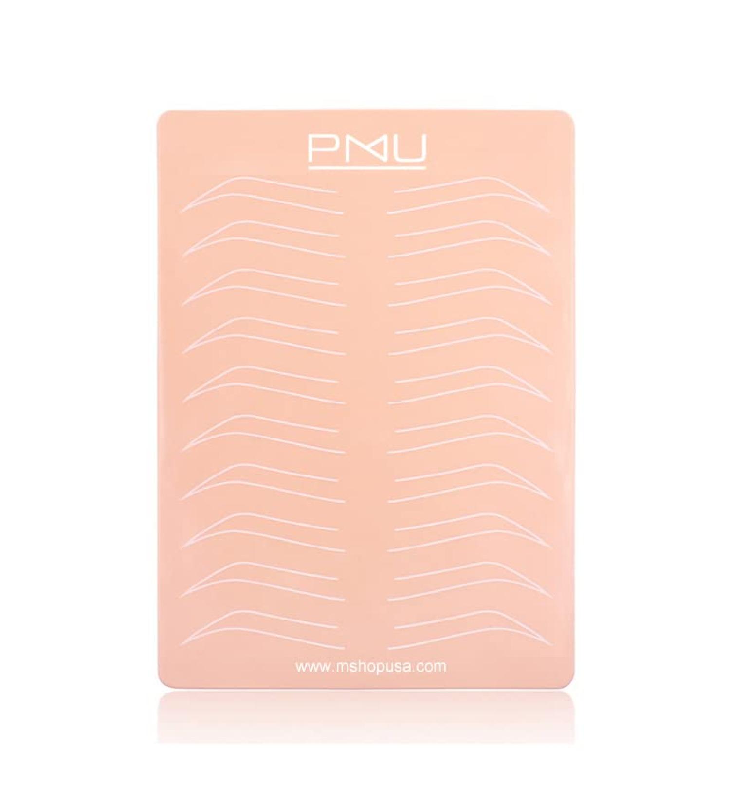 5PCS Silicone Fake Skin Ombre Powder Brows Practice Sheet - Eyebrows Tattoo Microblading Shading Eyebrows Silicone