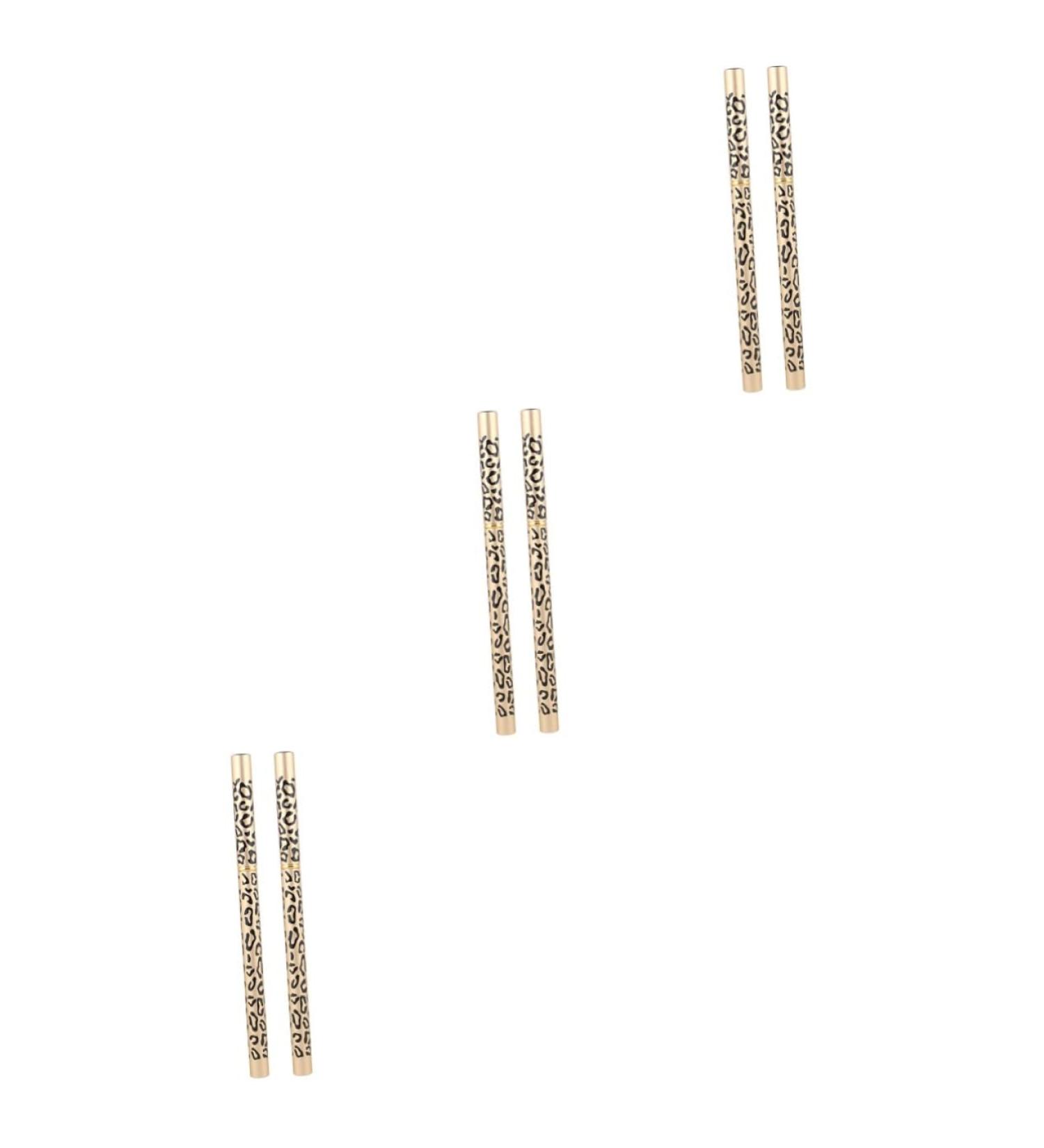 LALAFINA 6 Pcs Eyebrow Pencil Black White Pencils Eyebrow Pencil Dark Brown Eyeliner Girl Double Head Makeup 14.5cmx3pcs Picture 2x3pcs - Buy Online on GoSupps.com