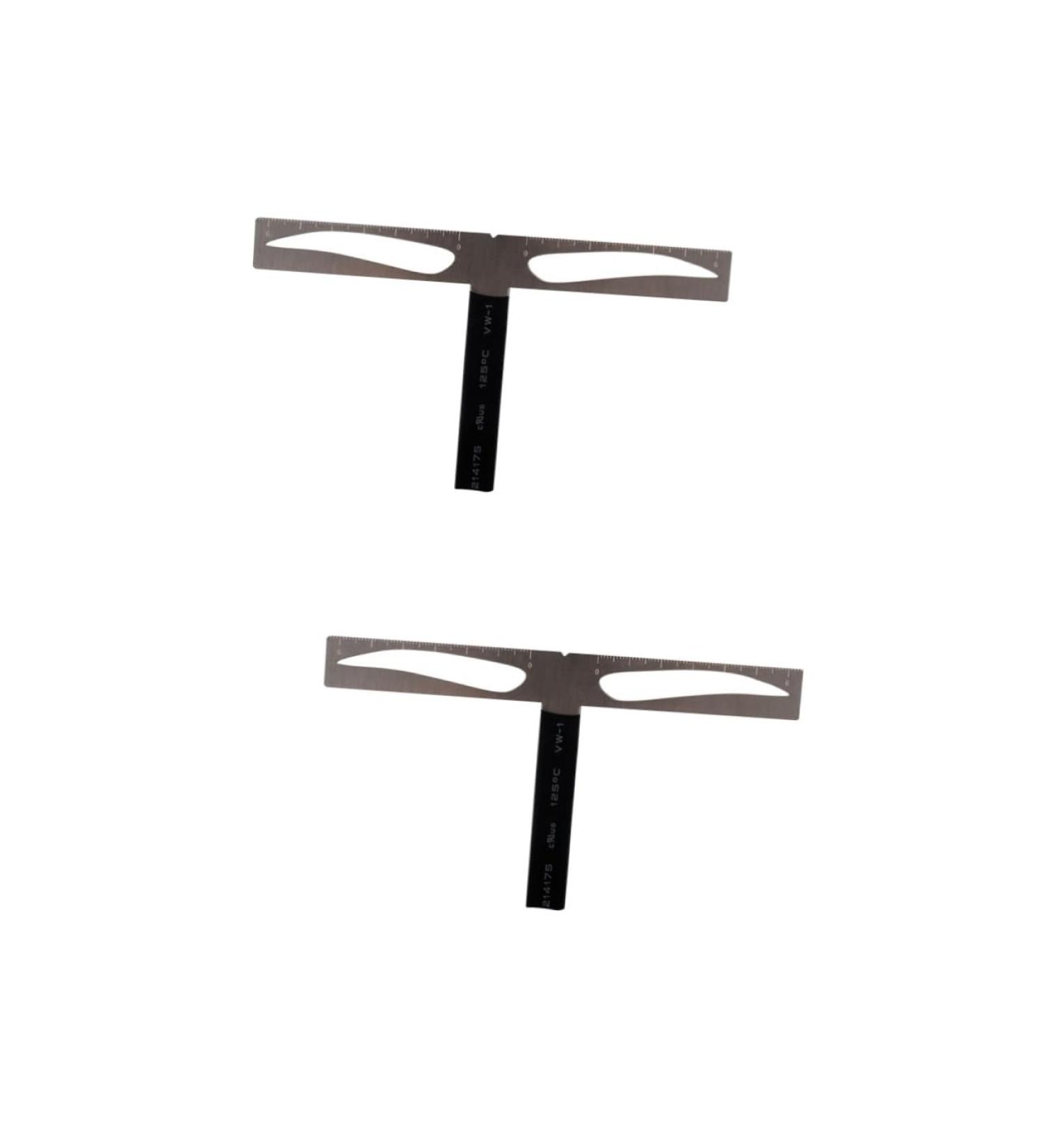 Beavorty 2pcs Eyebrow Ruler Eyebrow Drawing Tool Brow Stencils Eyebrow Stencil Kit Template Mold With Box - Buy Online on GoSupps.com