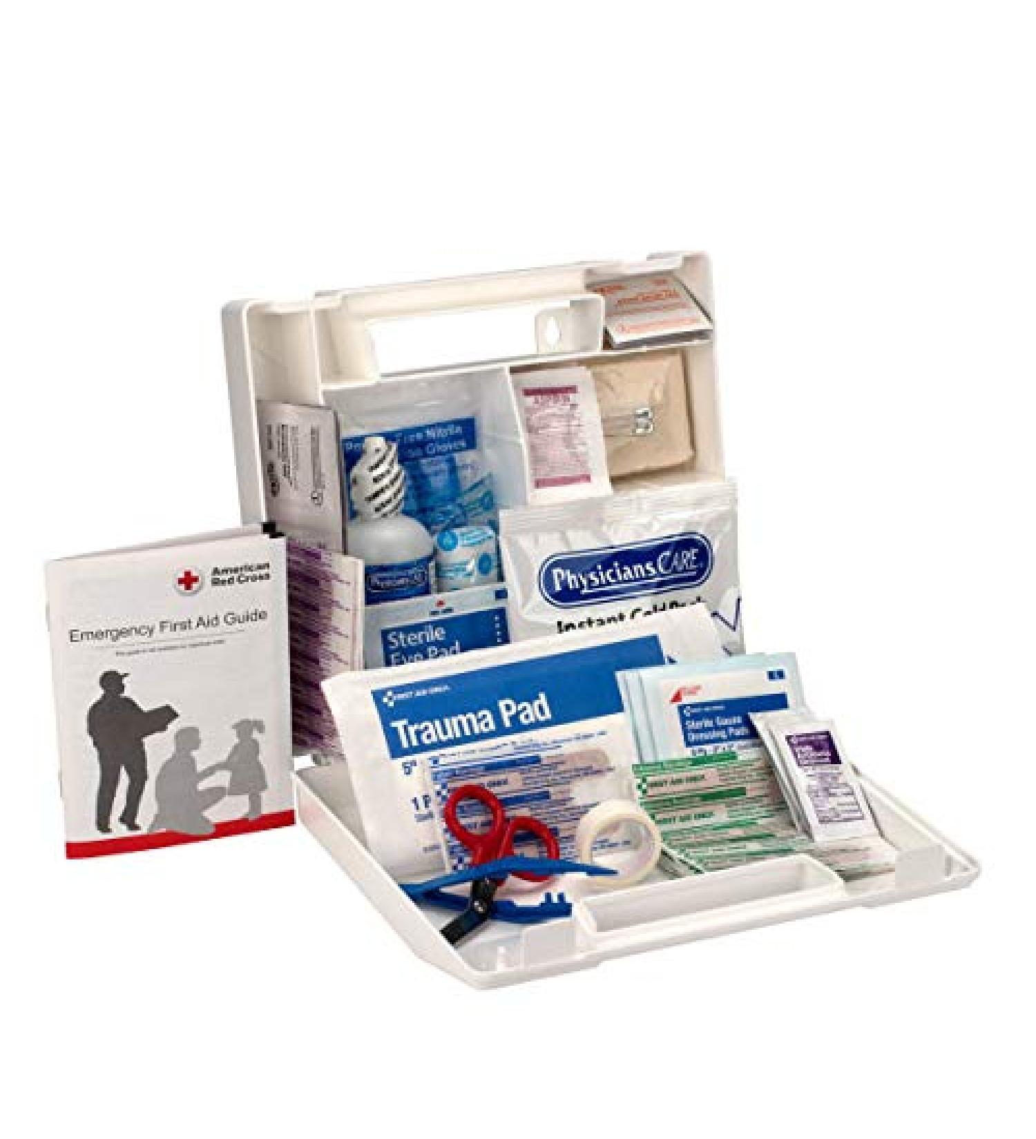 First Aid Only 223-U 25 Person Bulk First Aid Kit - 106-Piece - White - Compact and Comprehensive - Buy Online on GoSupps.com