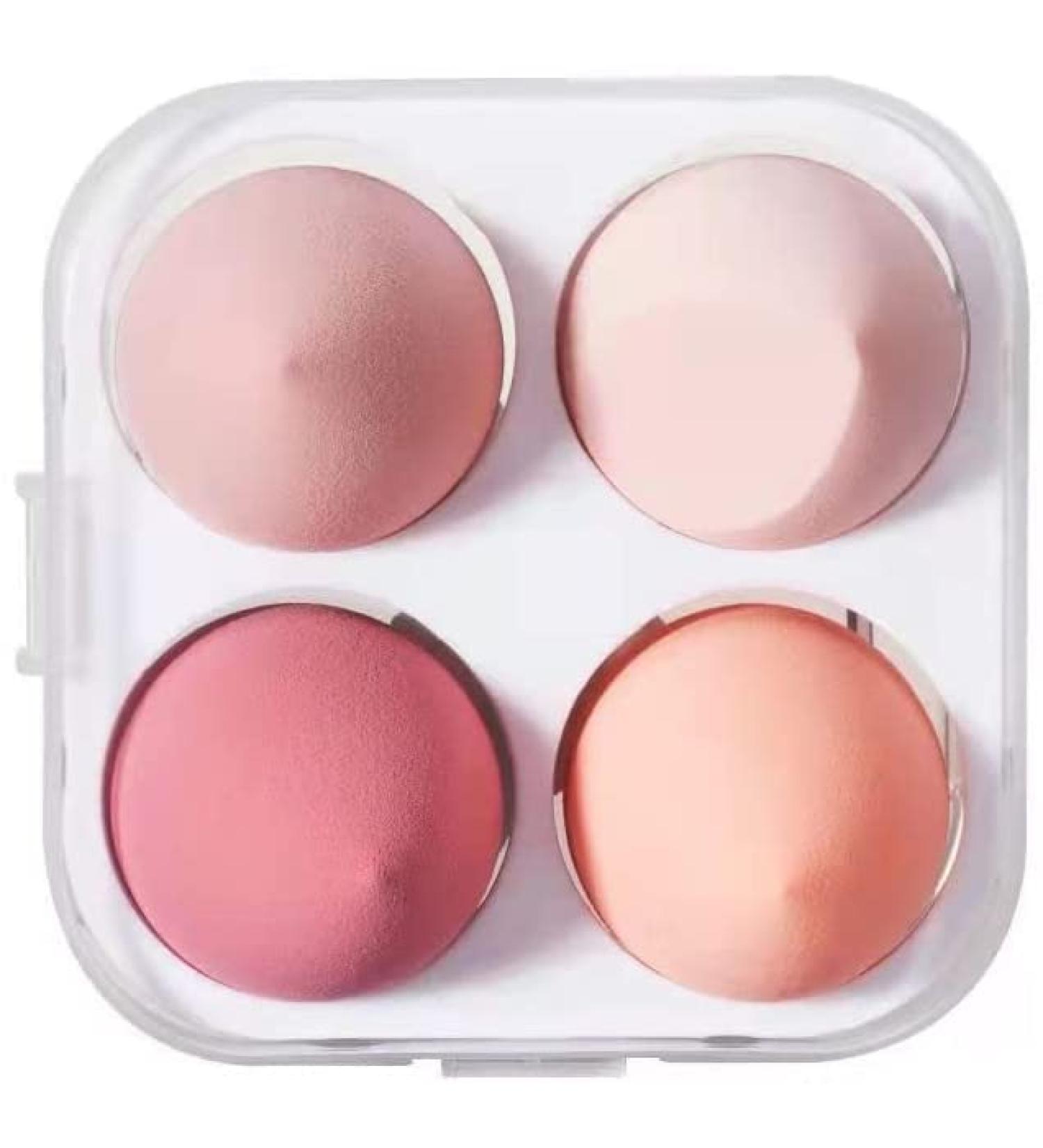 Danbao DANBAO Makeup sponge set mixed multi-color use beauty eggs for wet and dry face make-up puff flawless four pink outfits (10 x 10 x 6 (4PCS)) - Buy Online on GoSupps.com