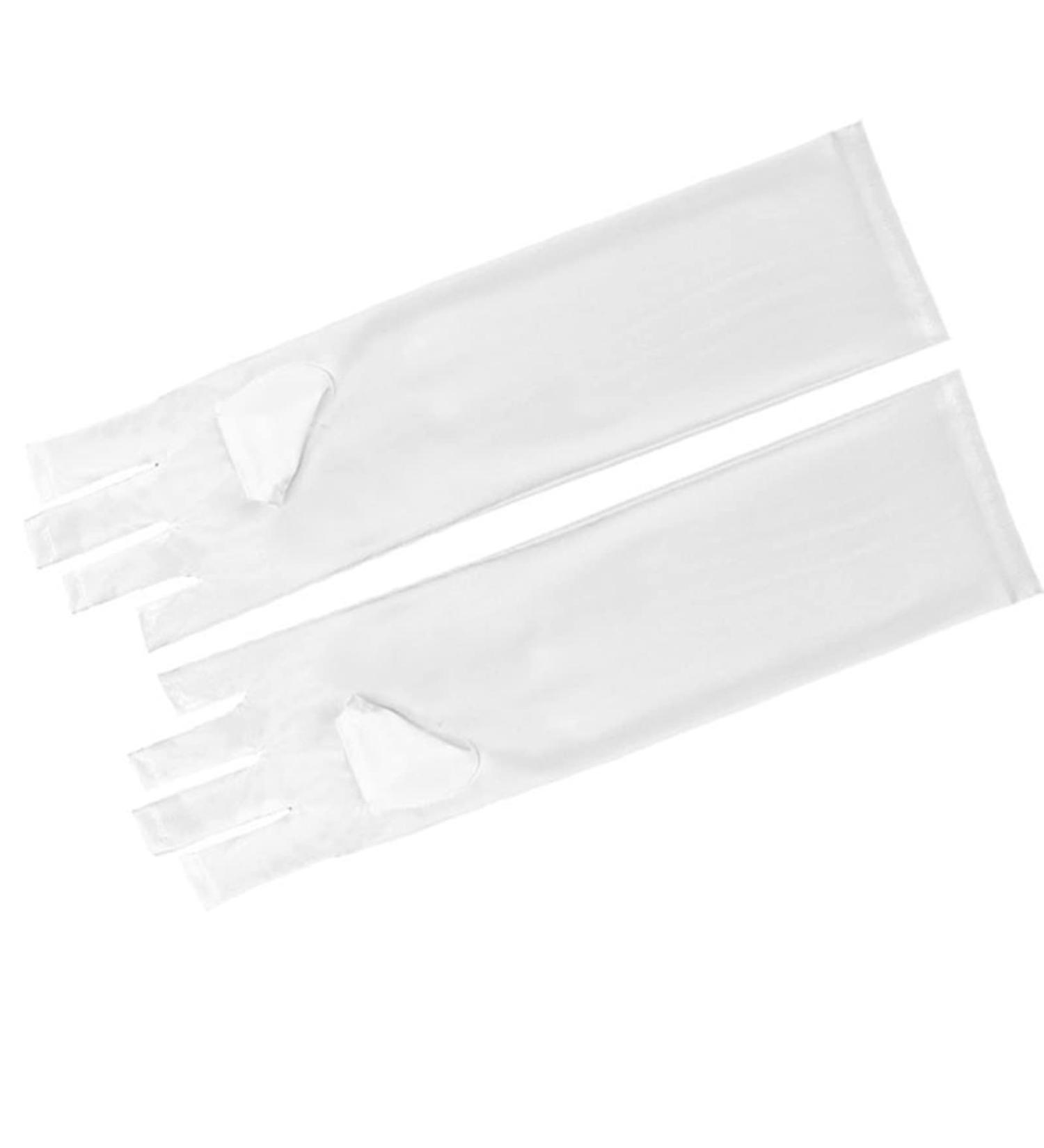 Buy UV Fingerless Gloves for Gel Nails | Anti-UV Sunscreen Protection | Long Sleeve Nail Gloves - Buy Online on GoSupps.com