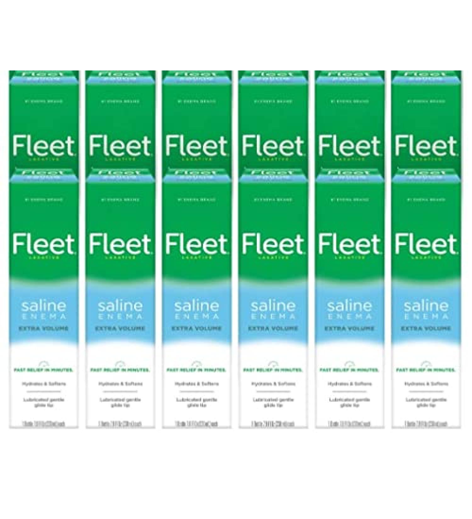 Fleet Saline Laxative Enema 7.8 oz 12-Pack - Fast-Acting Relief in Multicolor - Buy Online on GoSupps.com