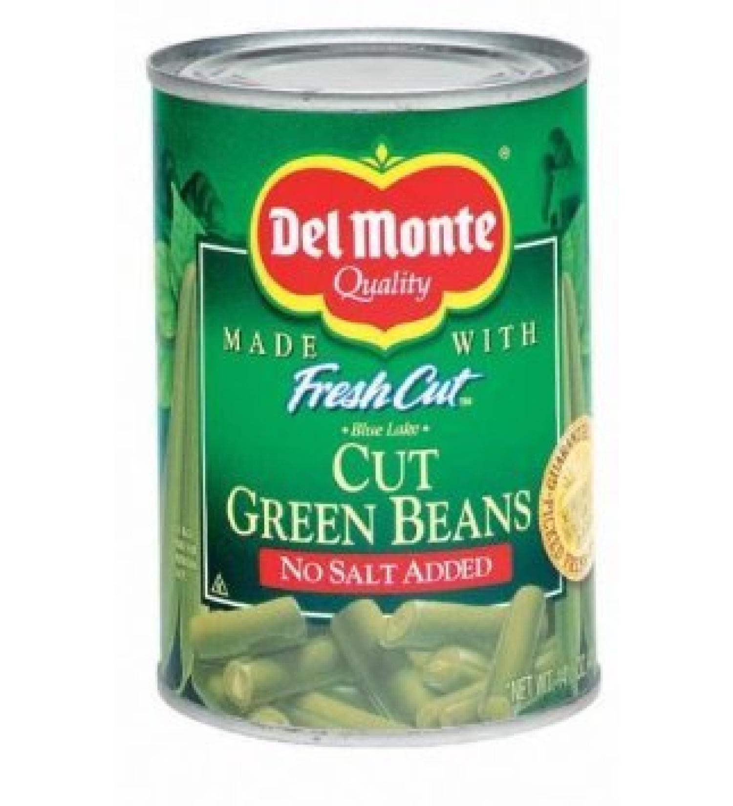 Del Monte Cut Green Beans, No Salt Added 14.5oz - 12 Pack 14.5 Ounce (Pack of 12)