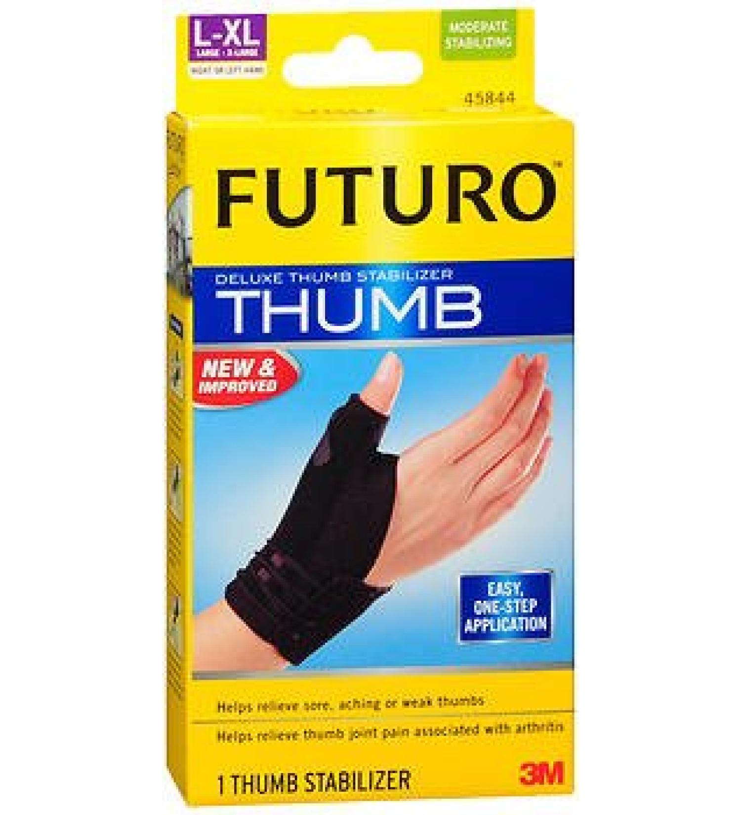 Futuro Deluxe Thumb Stabilizer L-XL Moderate 45844EN - 1 each Pack of 6