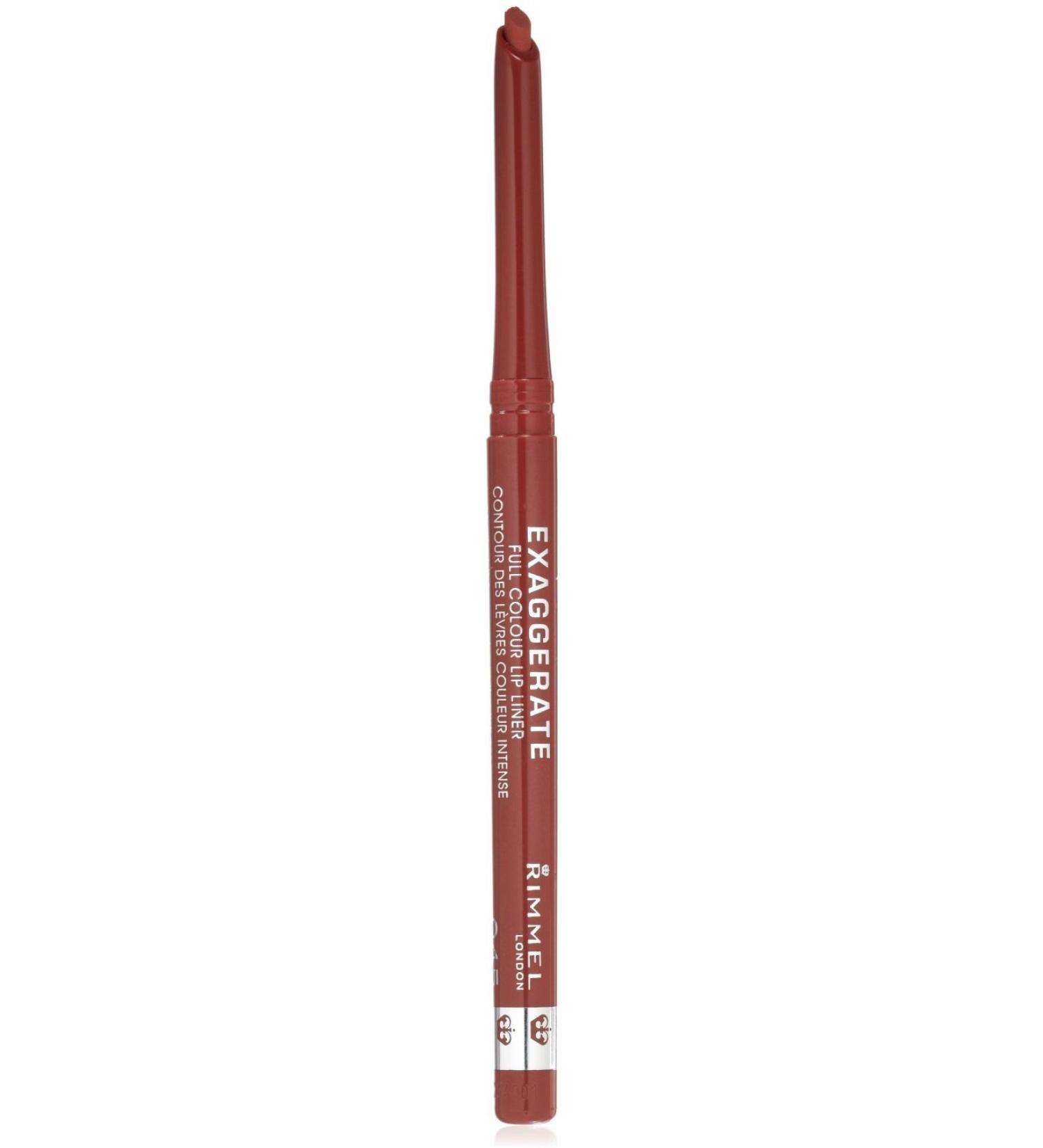 Rimmel Exaggerate Lip Liner, Epic 045 0.01 oz (Pack of 3)