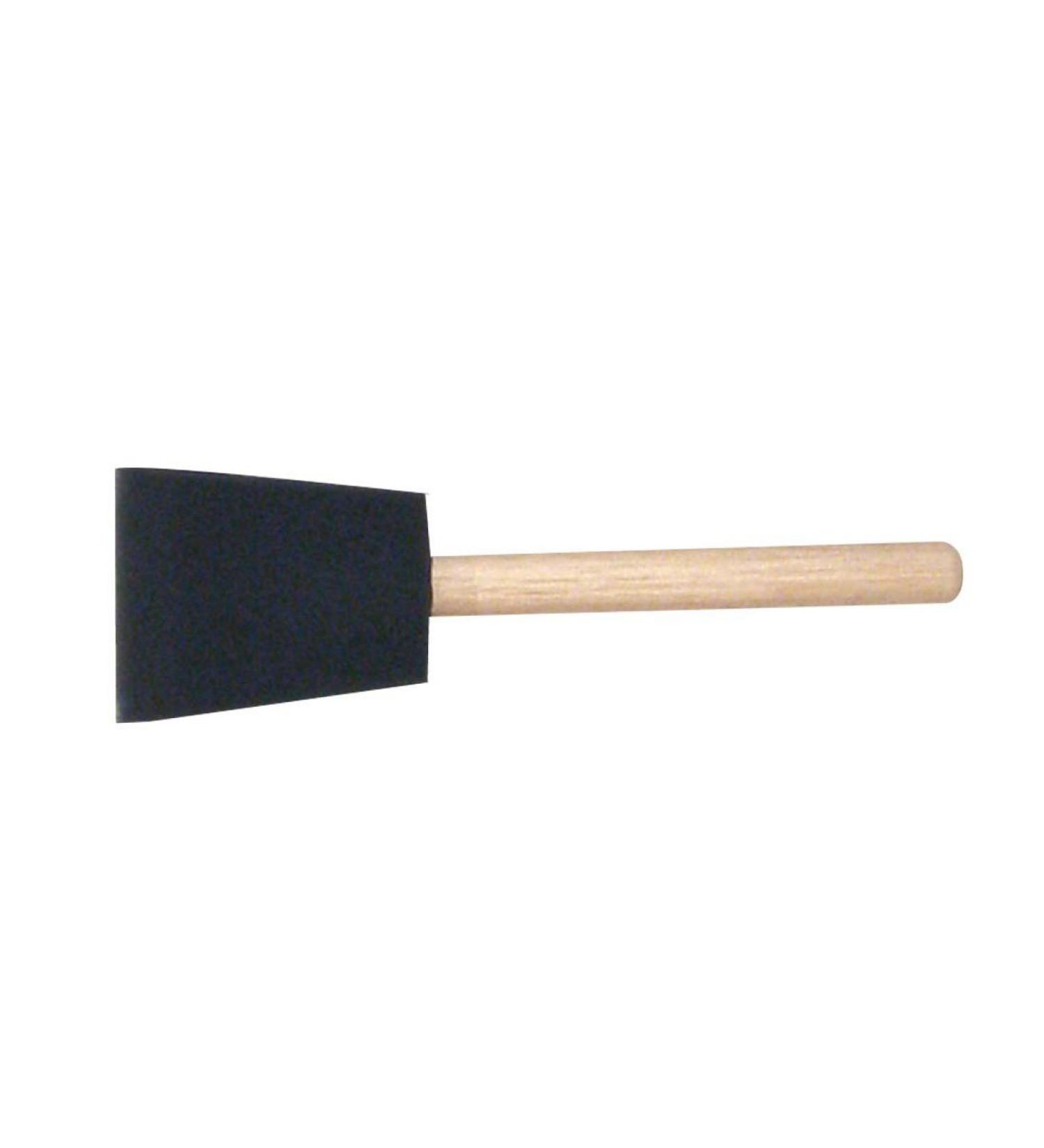 Jen Manufacturing Inc. Poly Foam Brush, 2 Inch (Pack of 48) Wooden,Foam
