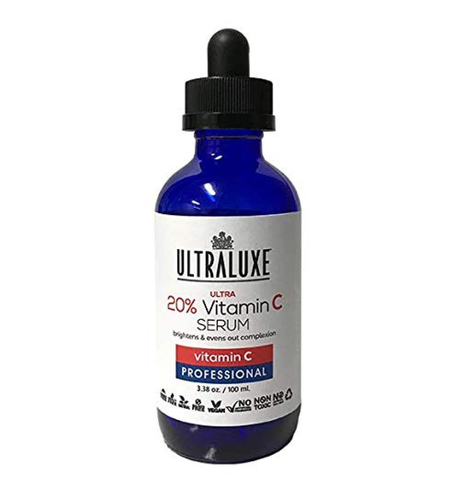 ULTRALUXE SKIN CARE Anti-Aging 20% Vitamin C Serum 1oz