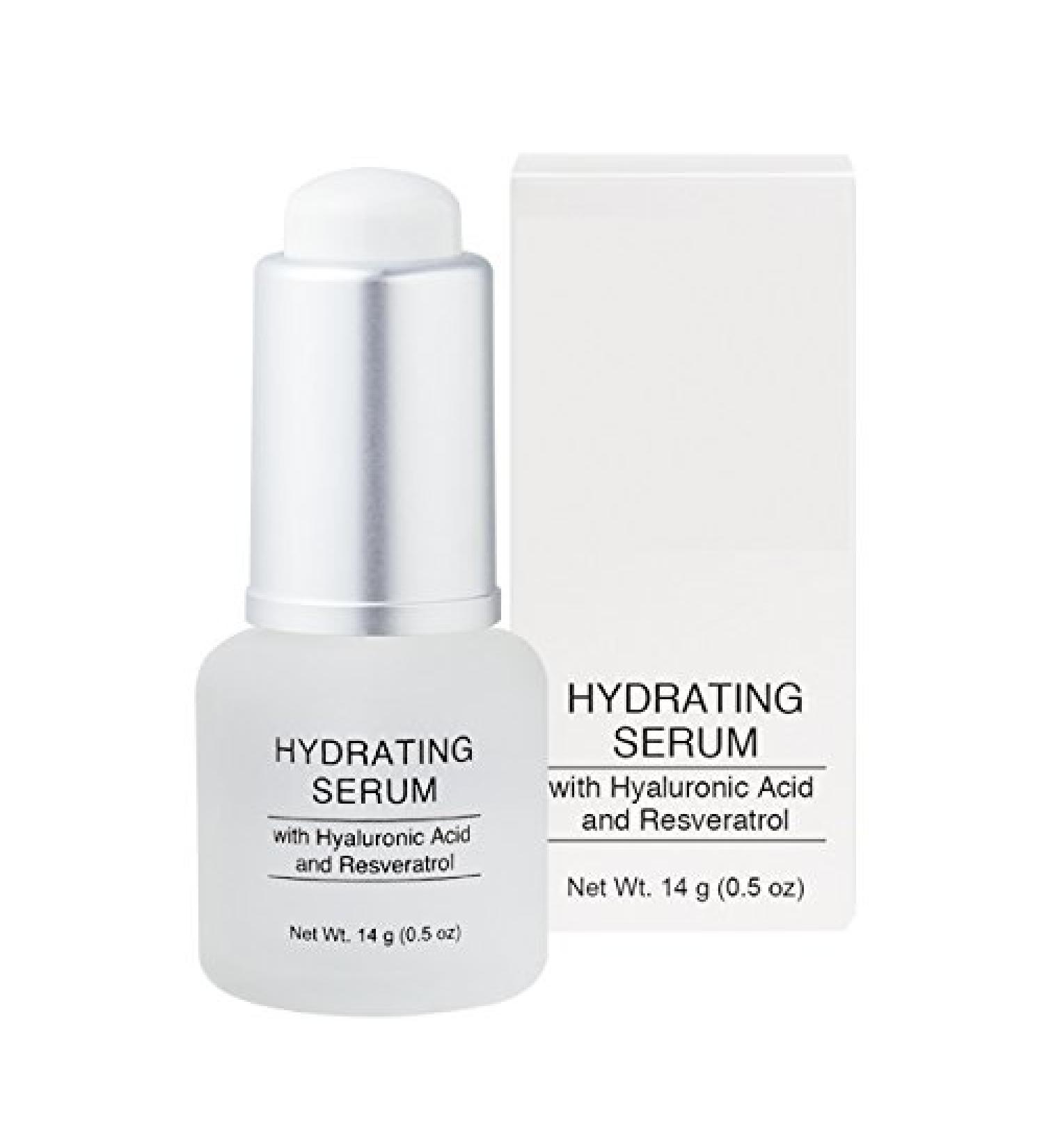 Jolie Hydrating Face Serum - Hyaluronic Acid & Resveratrol - Concentrated Hydrating Face Serum with Vitamin C + E - Anti-Aging- Paraben Free - Cruelty Free - 14g
